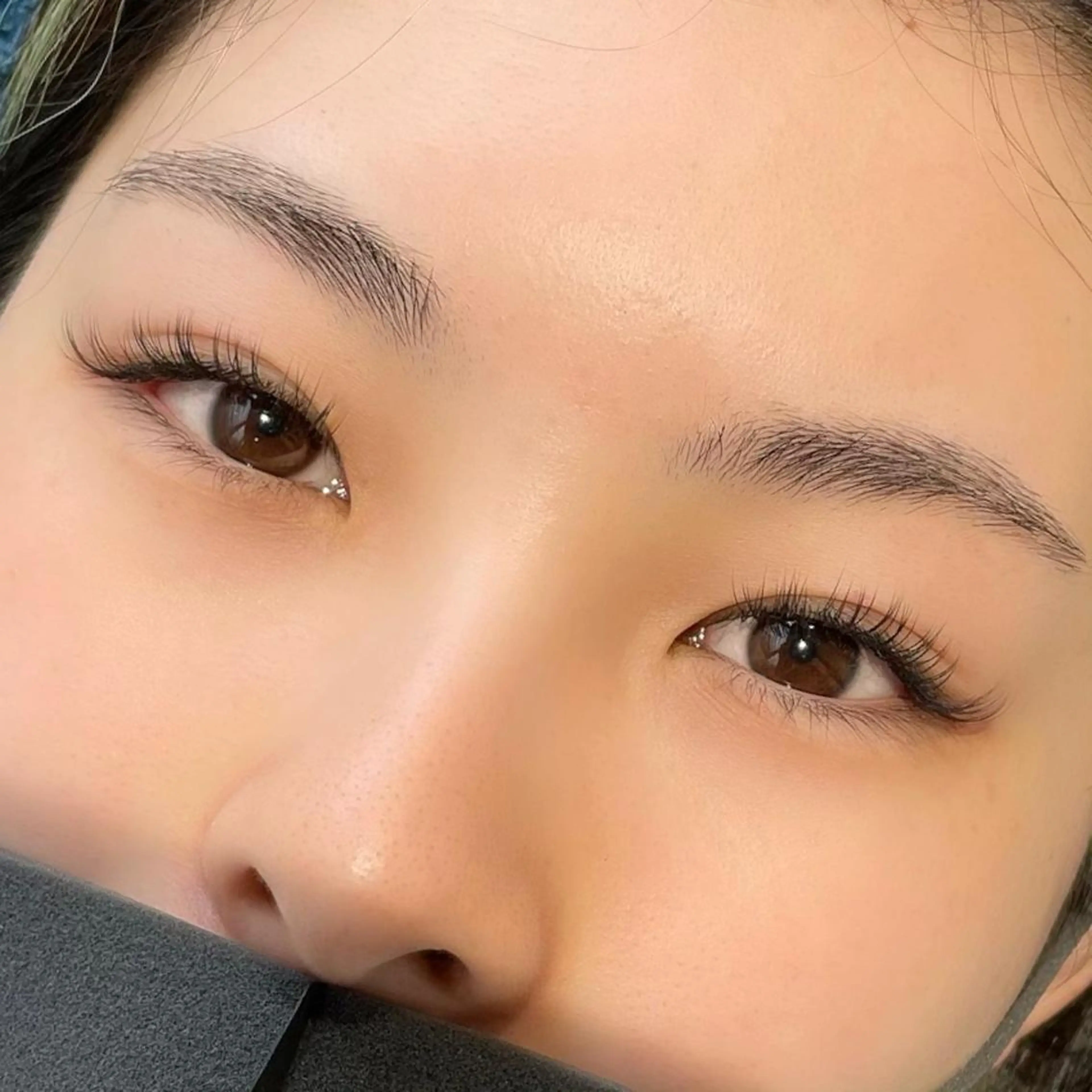 マツエク・マツパ フラットラッシュ 目尻長め マツエク LED/パリエク Yukariのマツエク・マツパデザイン