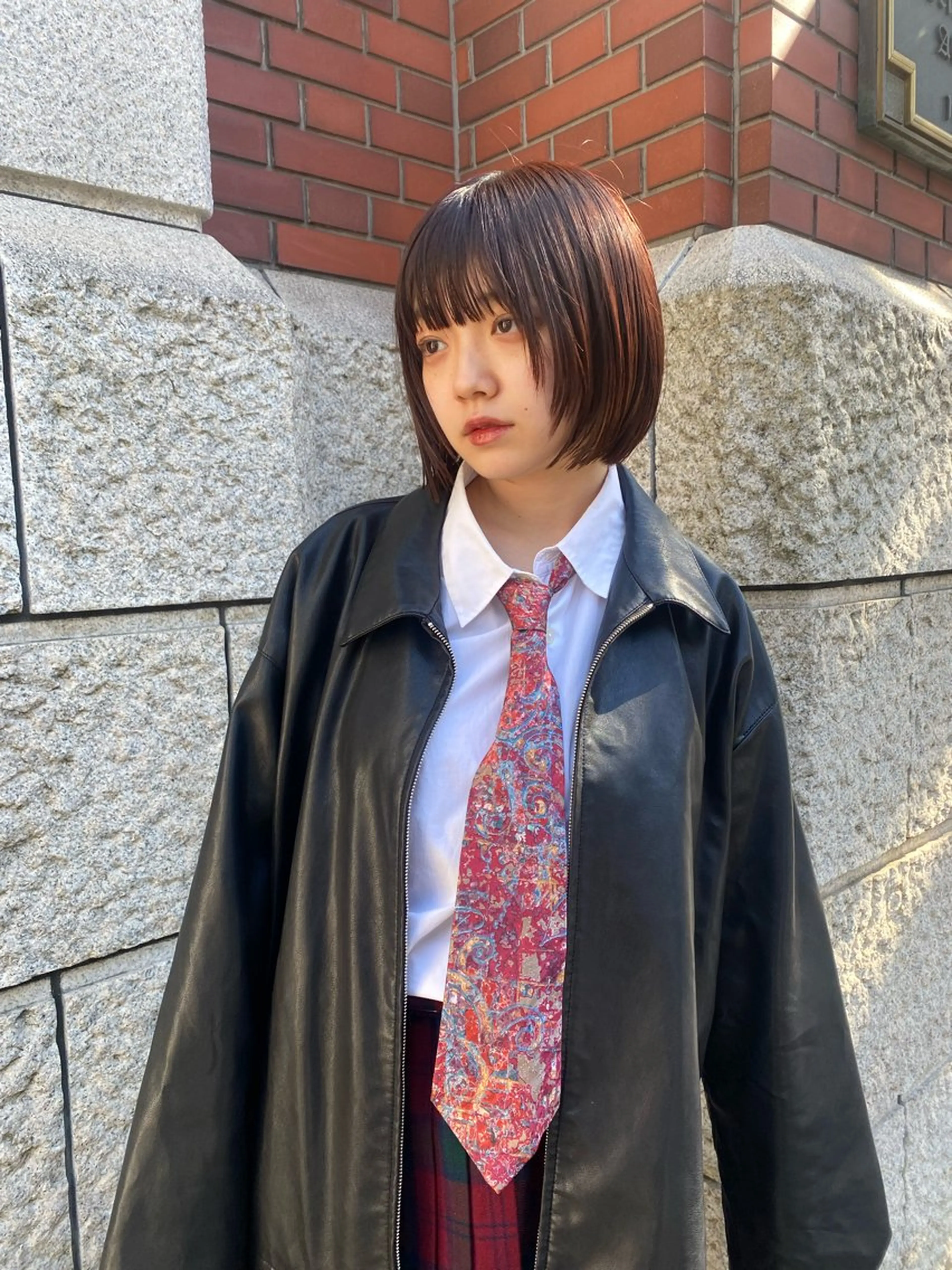 ショート ボブ 顔まわりレイヤー レイヤーカット ボブ/レイヤー /河内温太のヘアスタイル