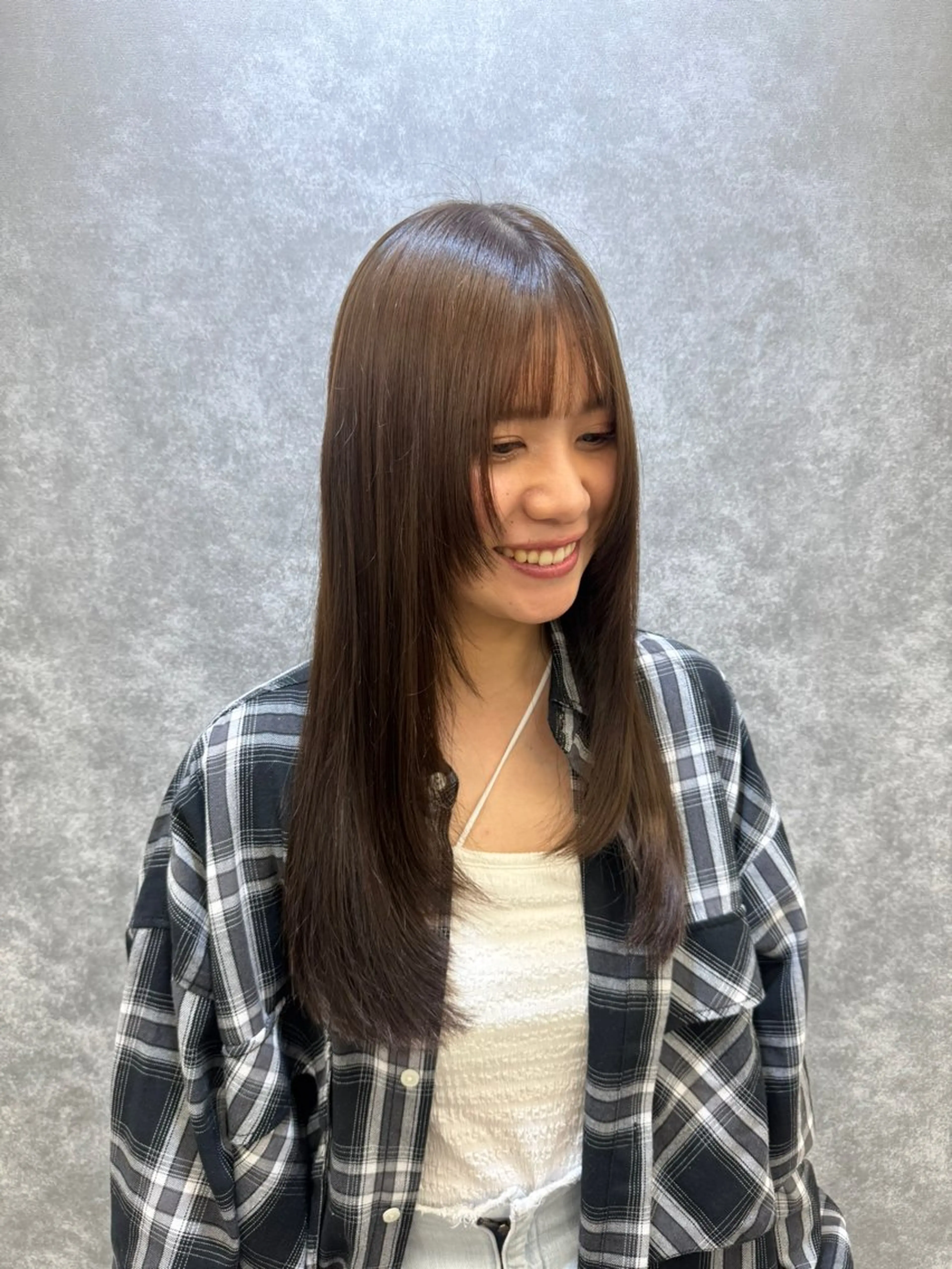 ロング カラー レイヤーカット 🕯コバ/レイヤー/ 透明感/縮毛🕯のヘアスタイル