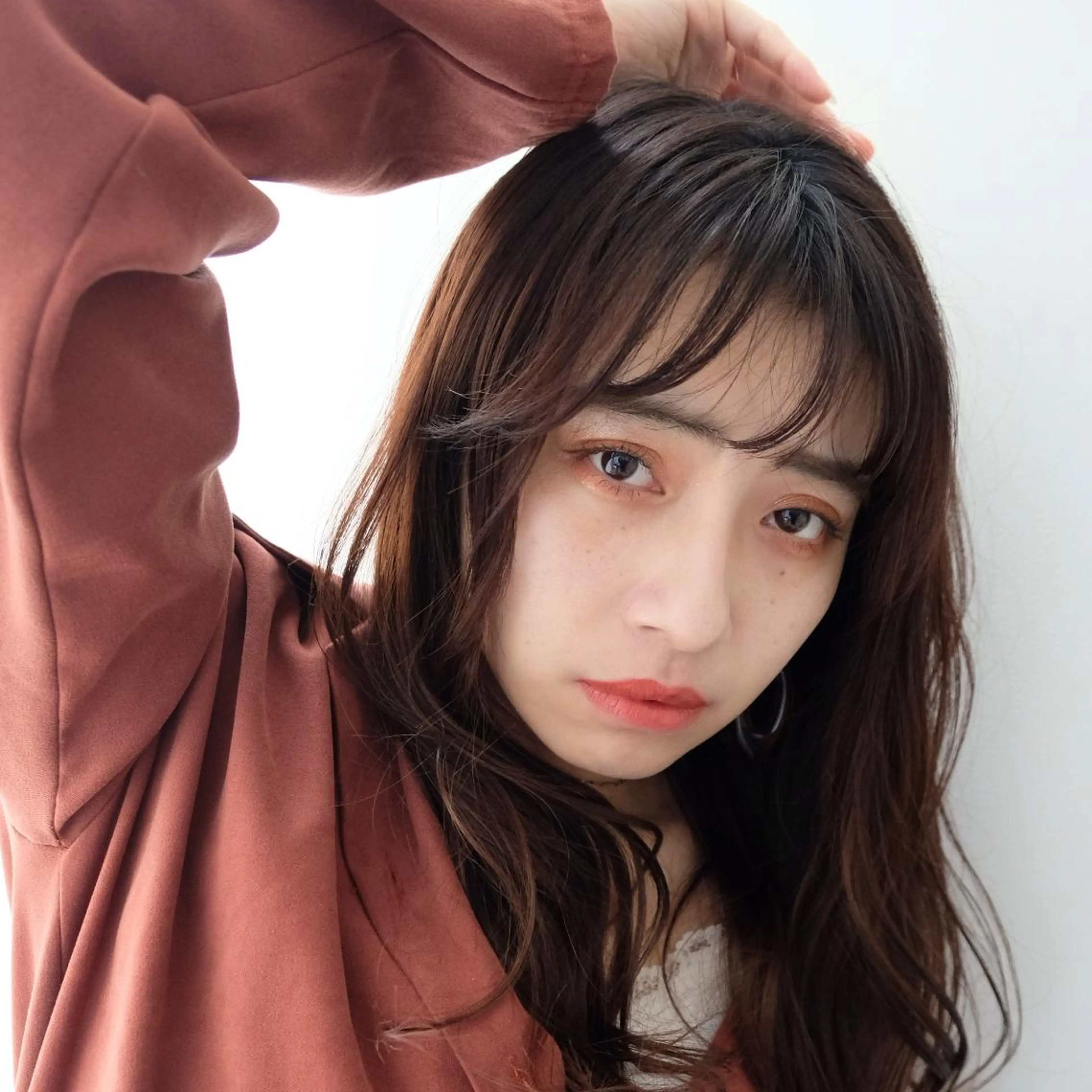 ロング カラー パーマ シースルーバング 大人可愛いHair ❤︎Ayakoのヘアスタイル