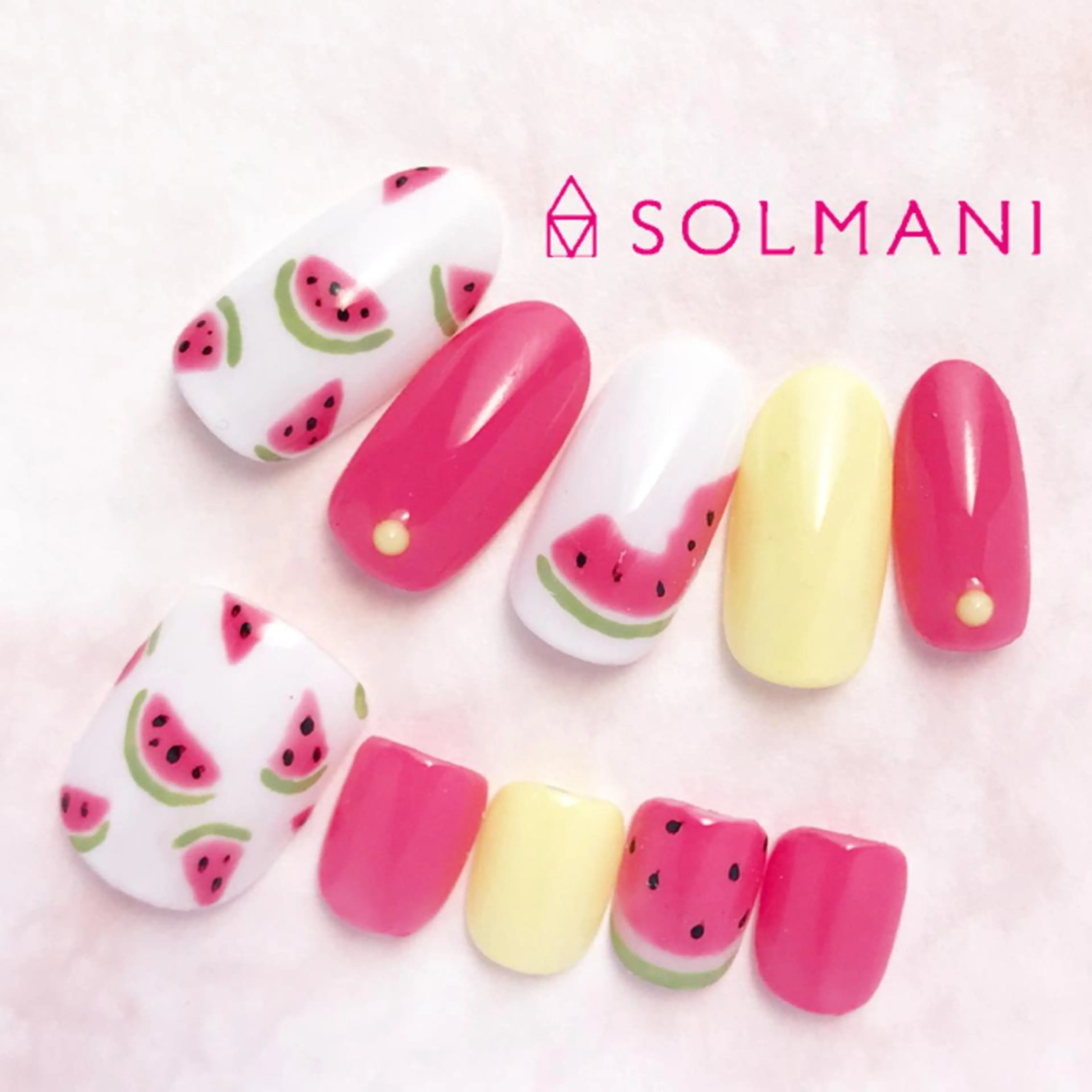 ネイル 夏ネイル SOLMANI 予約担当のネイルデザイン