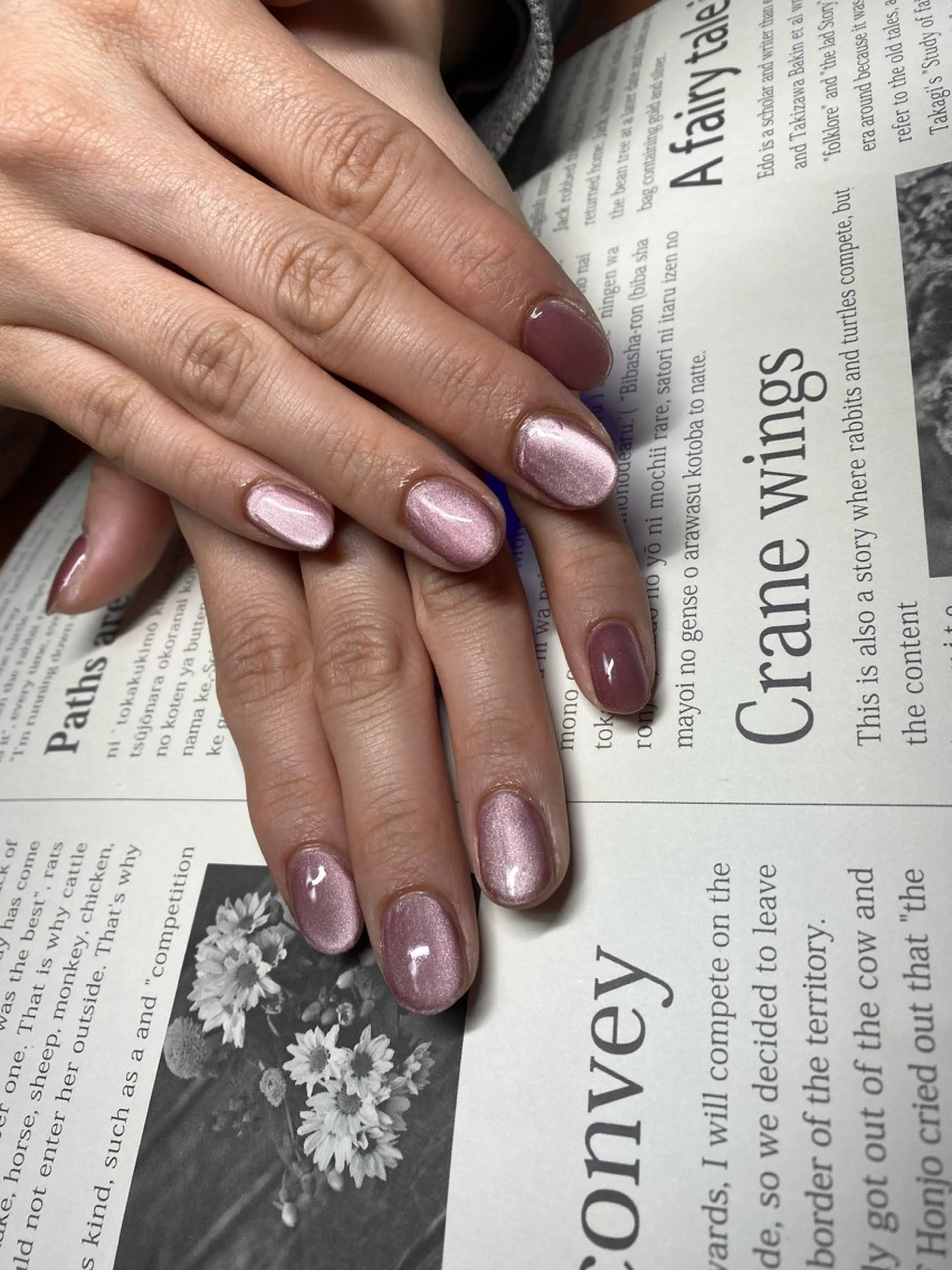 ネイル マグネットネイル マグネットワンカラー ワンカラーネイル R.I所属・R.I みちのネイルデザイン