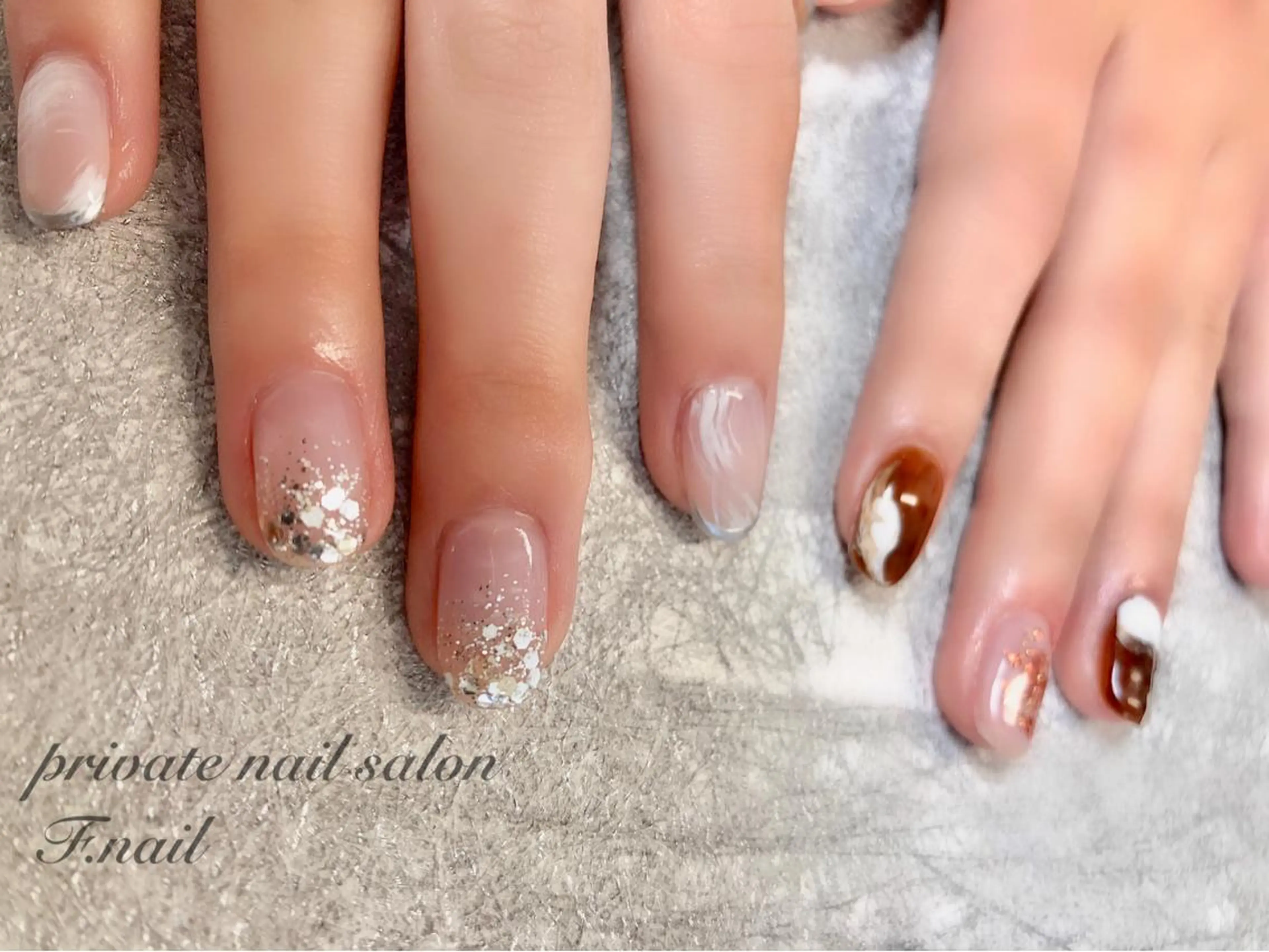 ネイル ニュアンスネイル Private Nail Salon OK所属・FUKA ♡のネイルデザイン