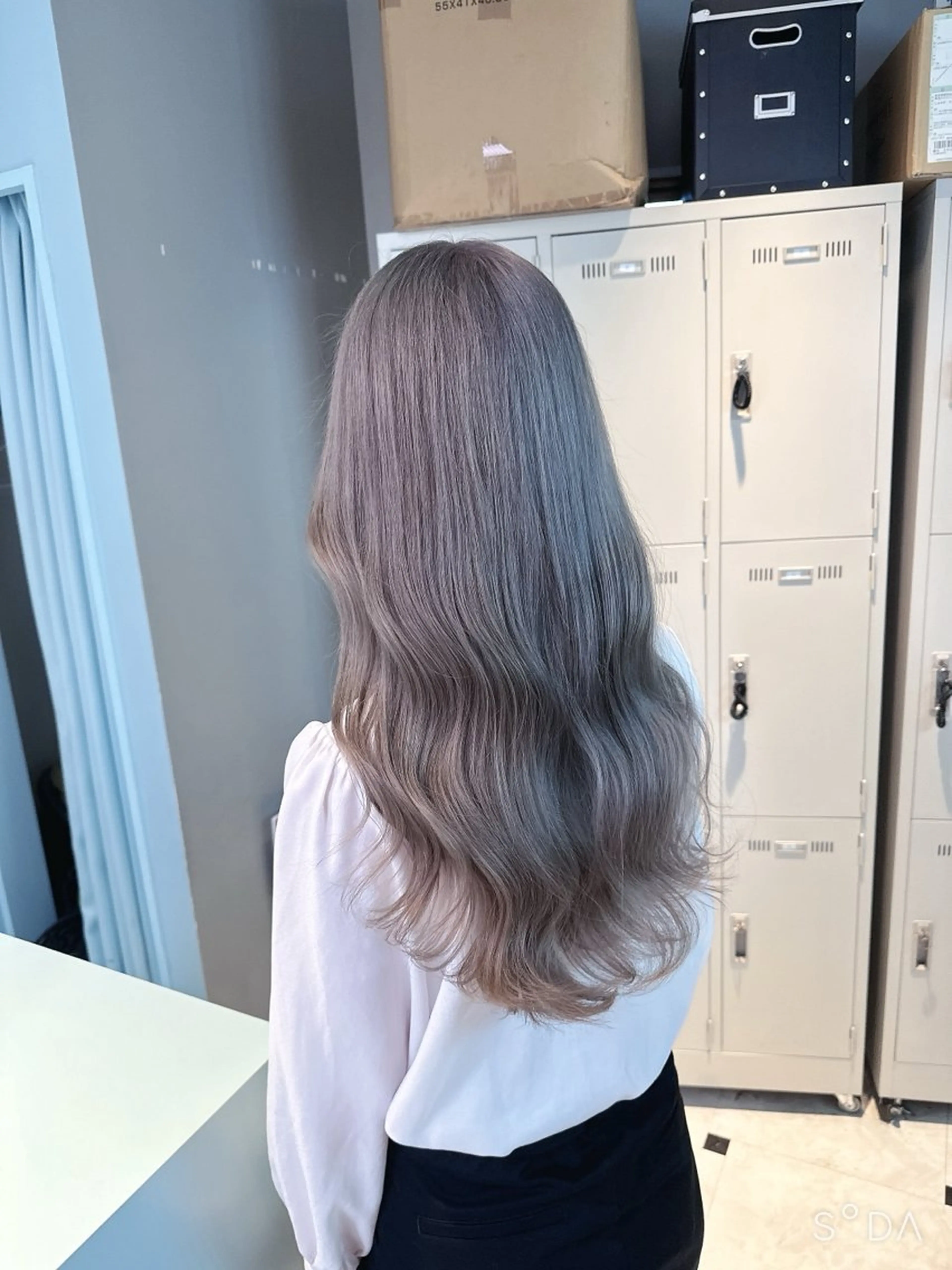 ロング カラー ハイトーン/韓国 レイヤー/るか🎀のヘアスタイル