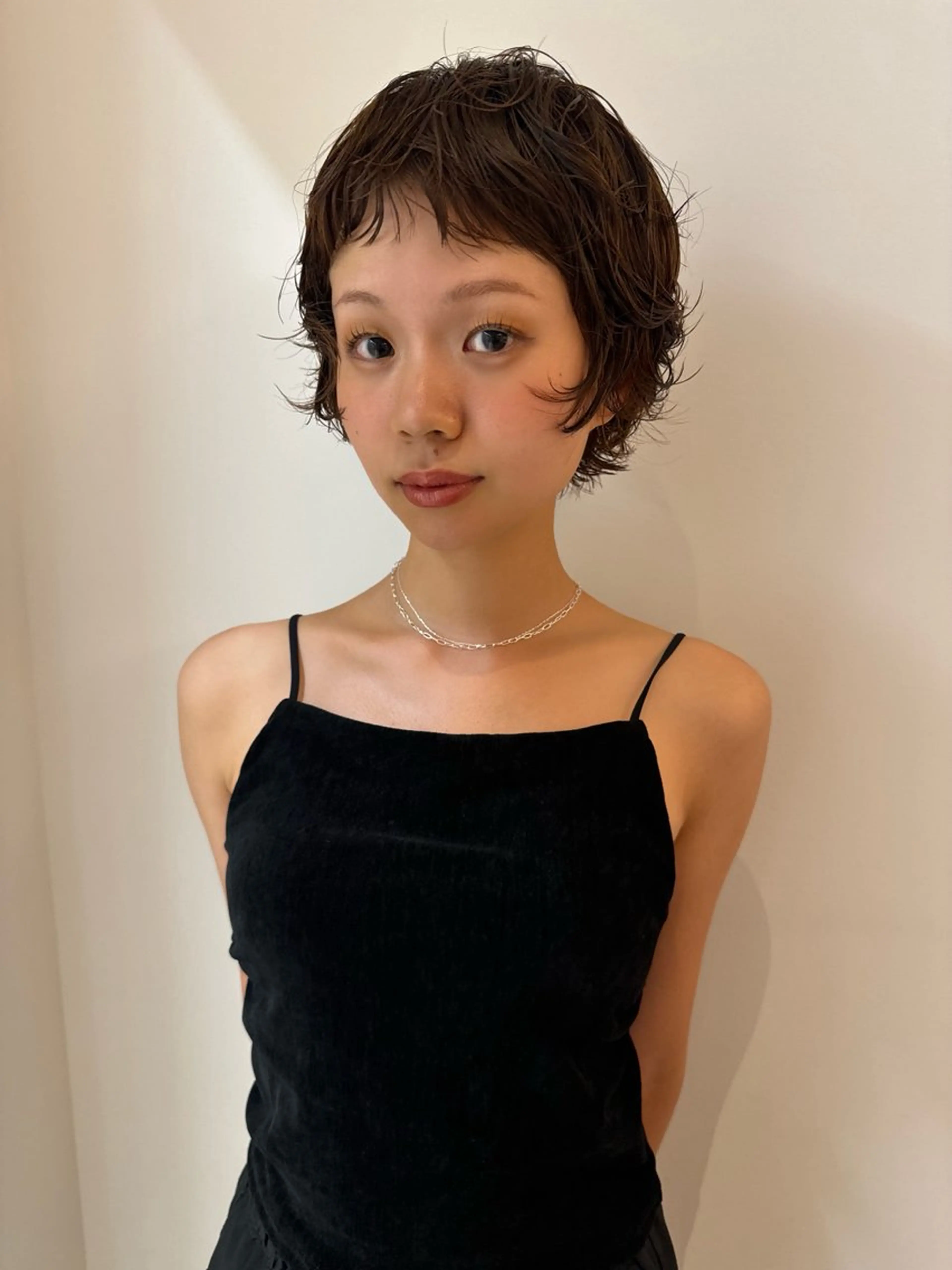 ショート カラー パーマ カット ヘアカラー パーマ misa___boo MISAのヘアスタイル