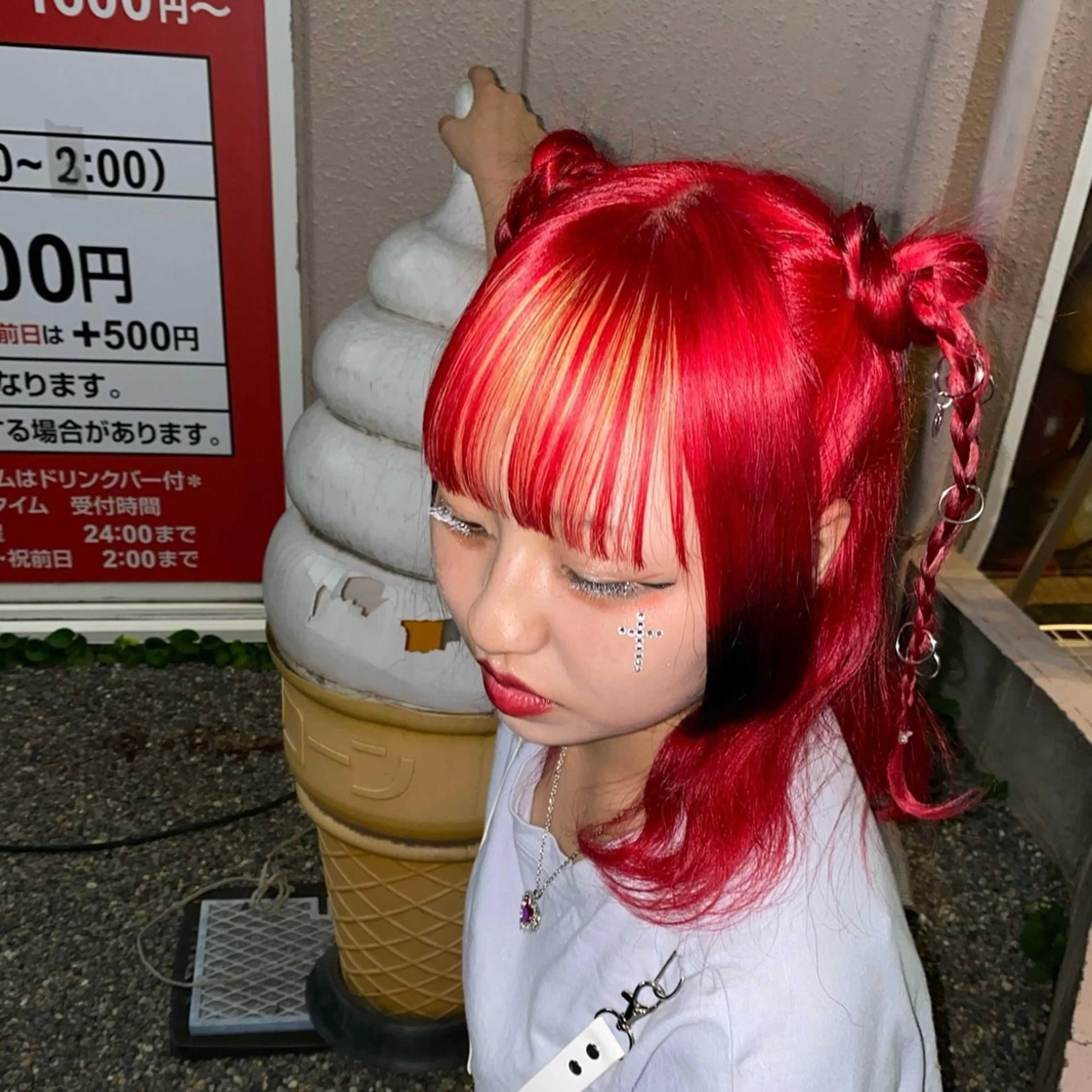 ミディアム カラー ヘアアレンジ デザインカラー mei 撮影モデル募集中！のヘアスタイル