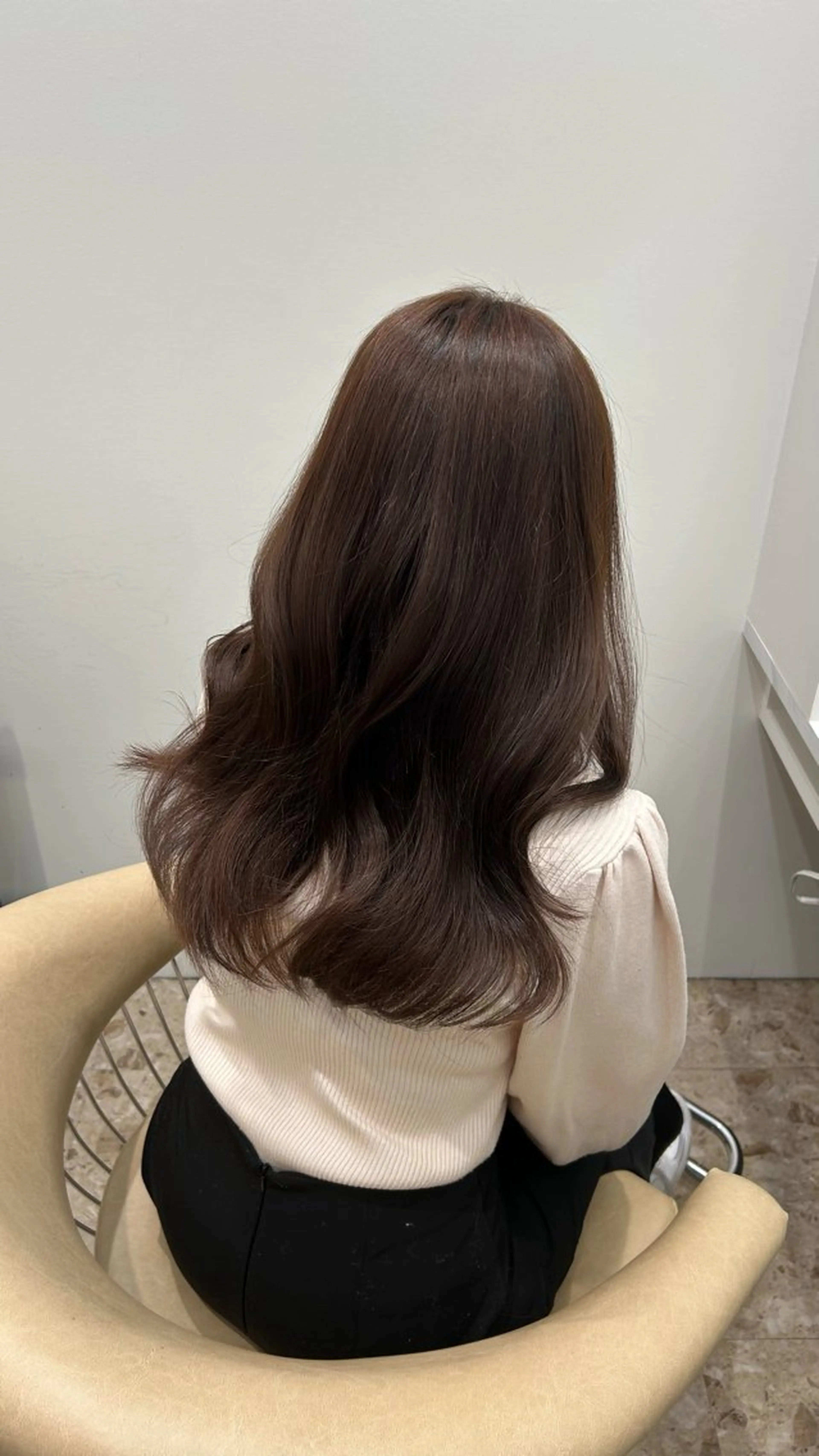 ロング カラー ベージュカラー ダブルカラー カット ヘアカラー 艶カラー/透明 感/Akaneのヘアスタイル