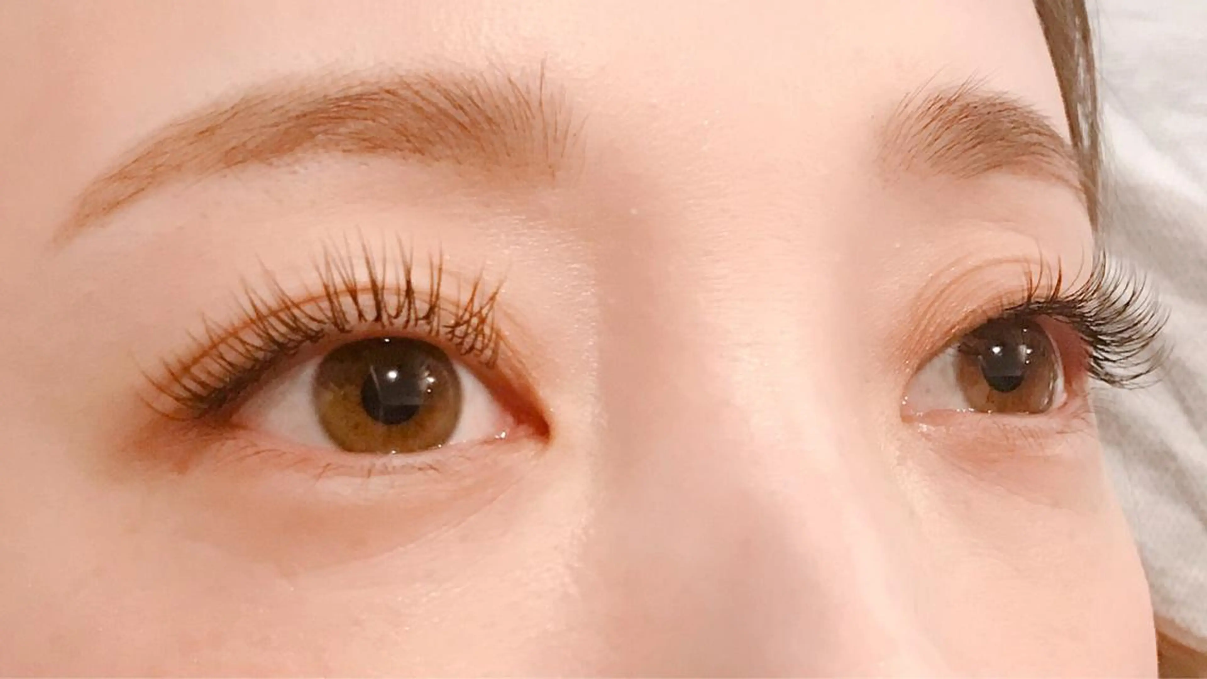 カラー マツエク・マツパ ブラウンカラー カラーマツエク サロン ダリアのマツエク・マツパデザイン