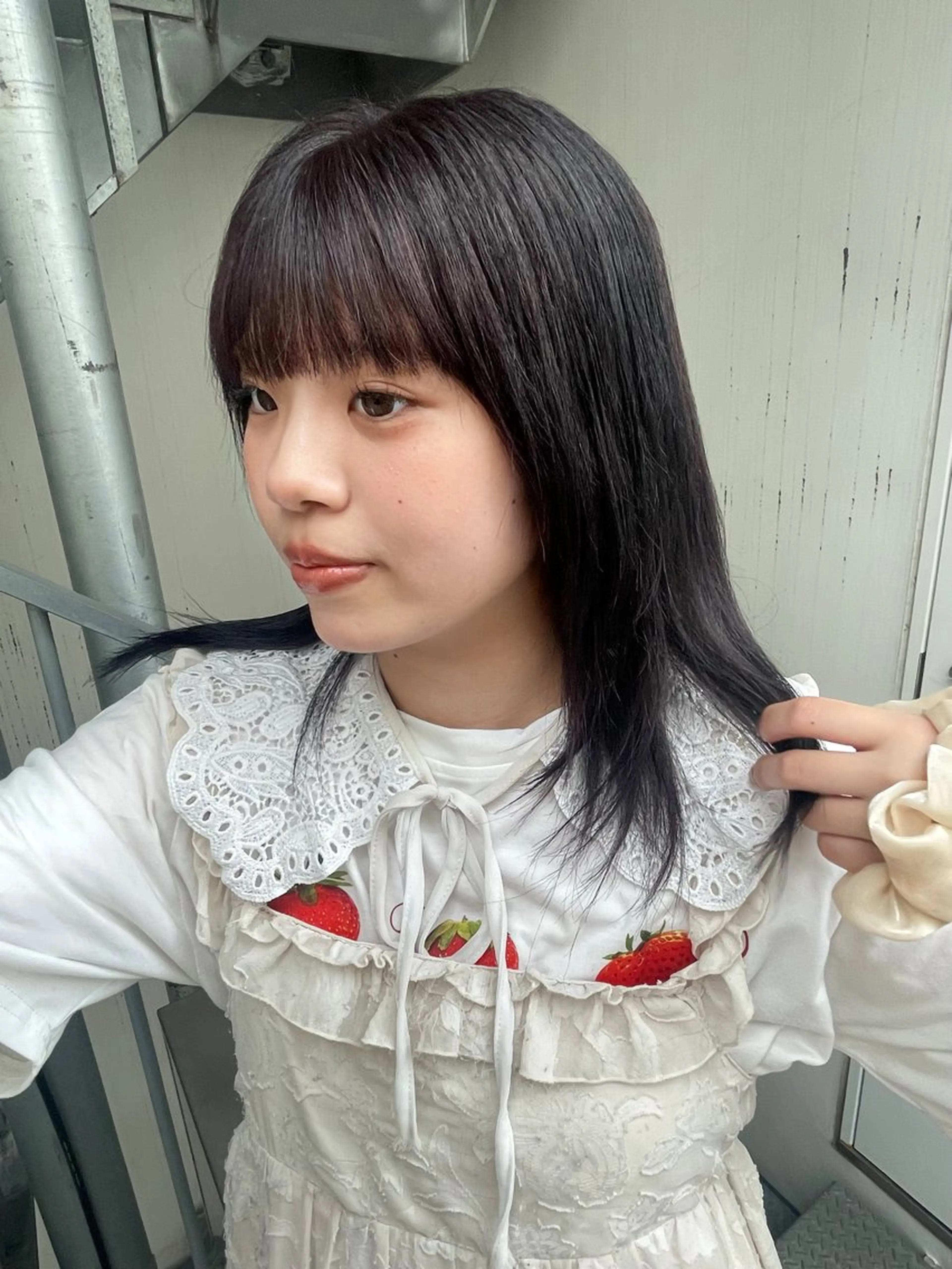 セミロング カラー ブラウンカラー 透明感カラー グレージュ ラベンダーカラー ラベンダーグレージュ ヘアカラー SITEN所属・大阪/肥後橋/淀屋橋 ワタナベサキ🪿🤍のヘアスタイル