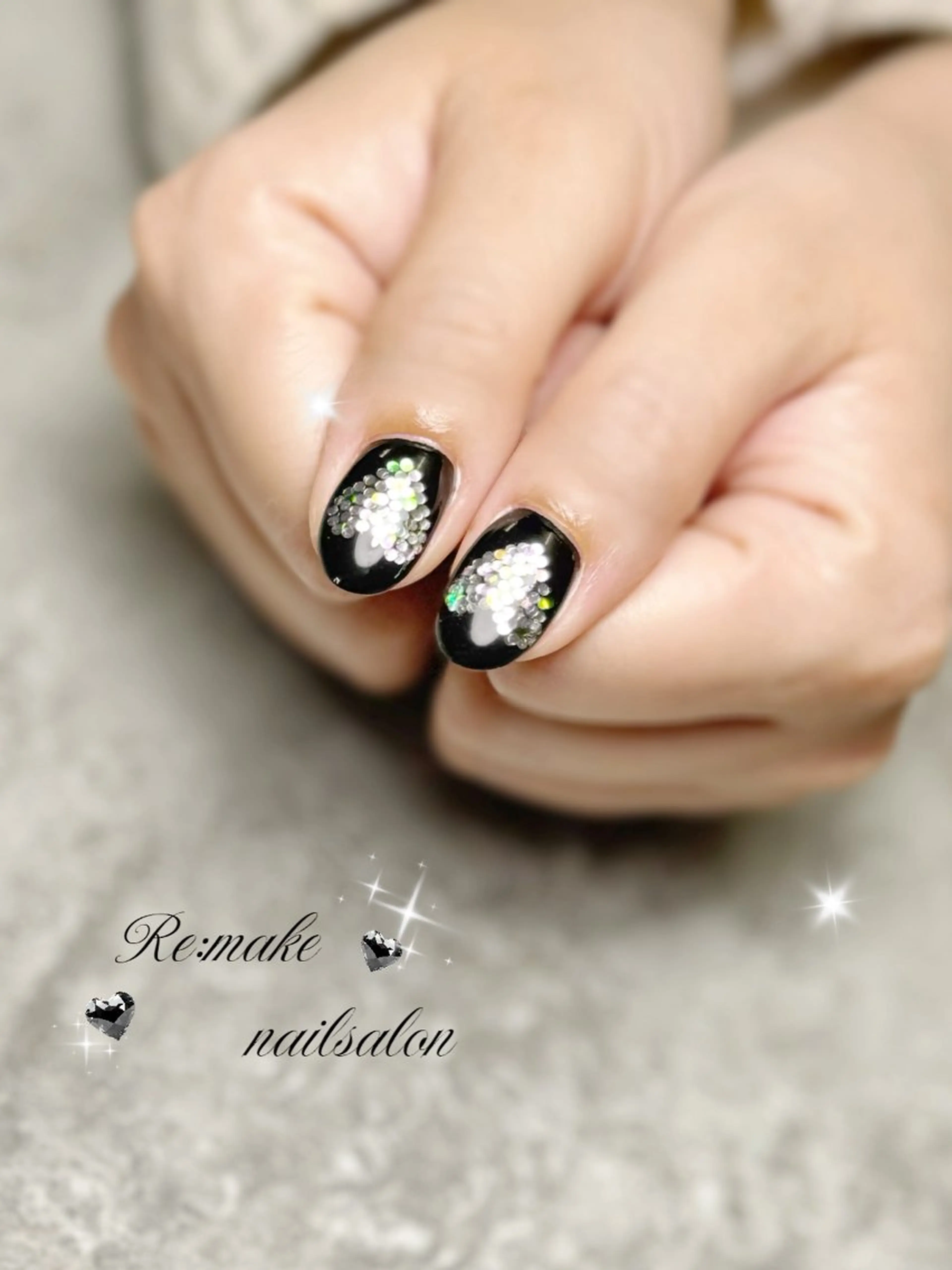 ネイル ホログラムネイル ワンカラーネイル ハンドネイル Suetake Shuriのネイルデザイン