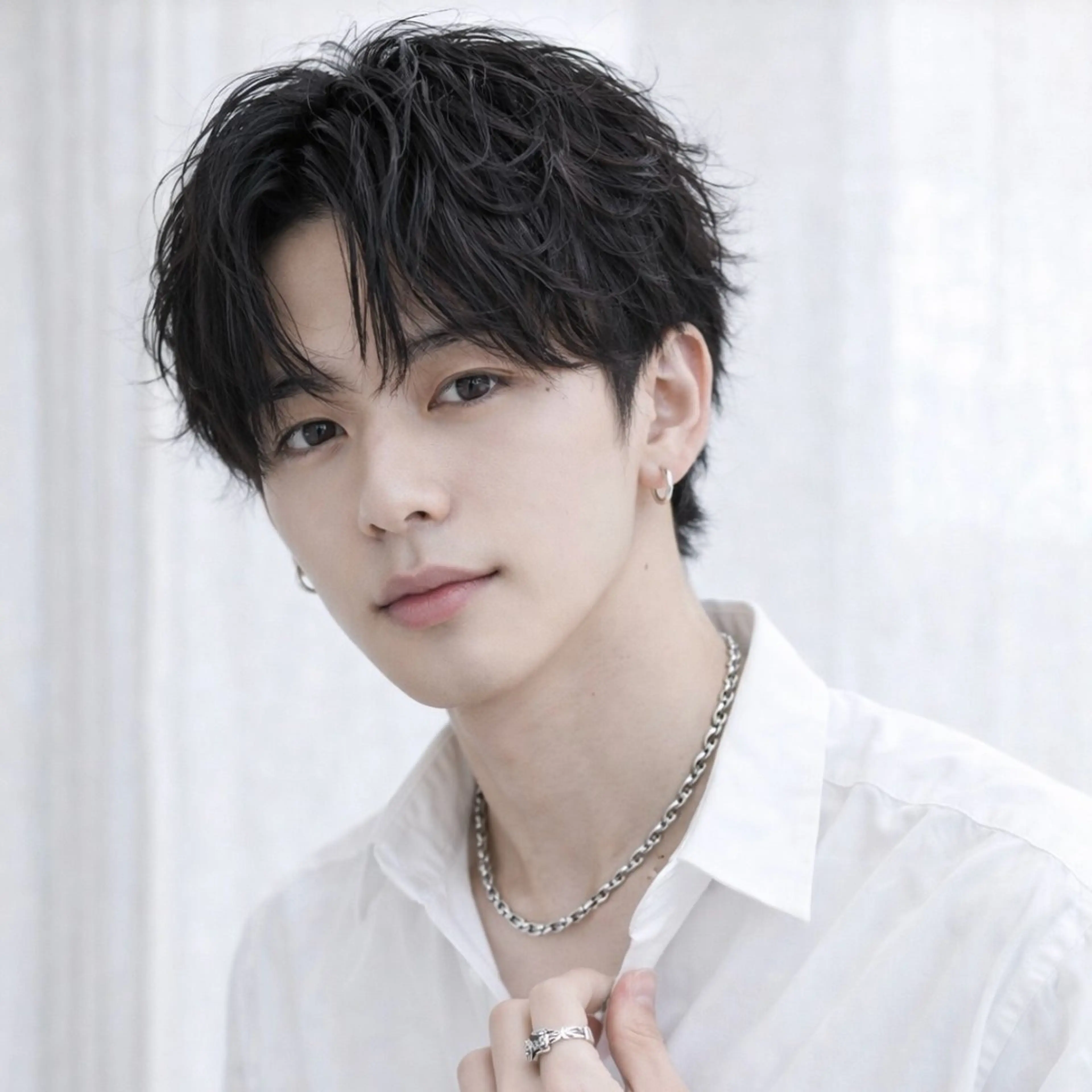 メンズ カット パーマ 表参道フェザーパーマ ニュアンスパーマのヘアスタイル