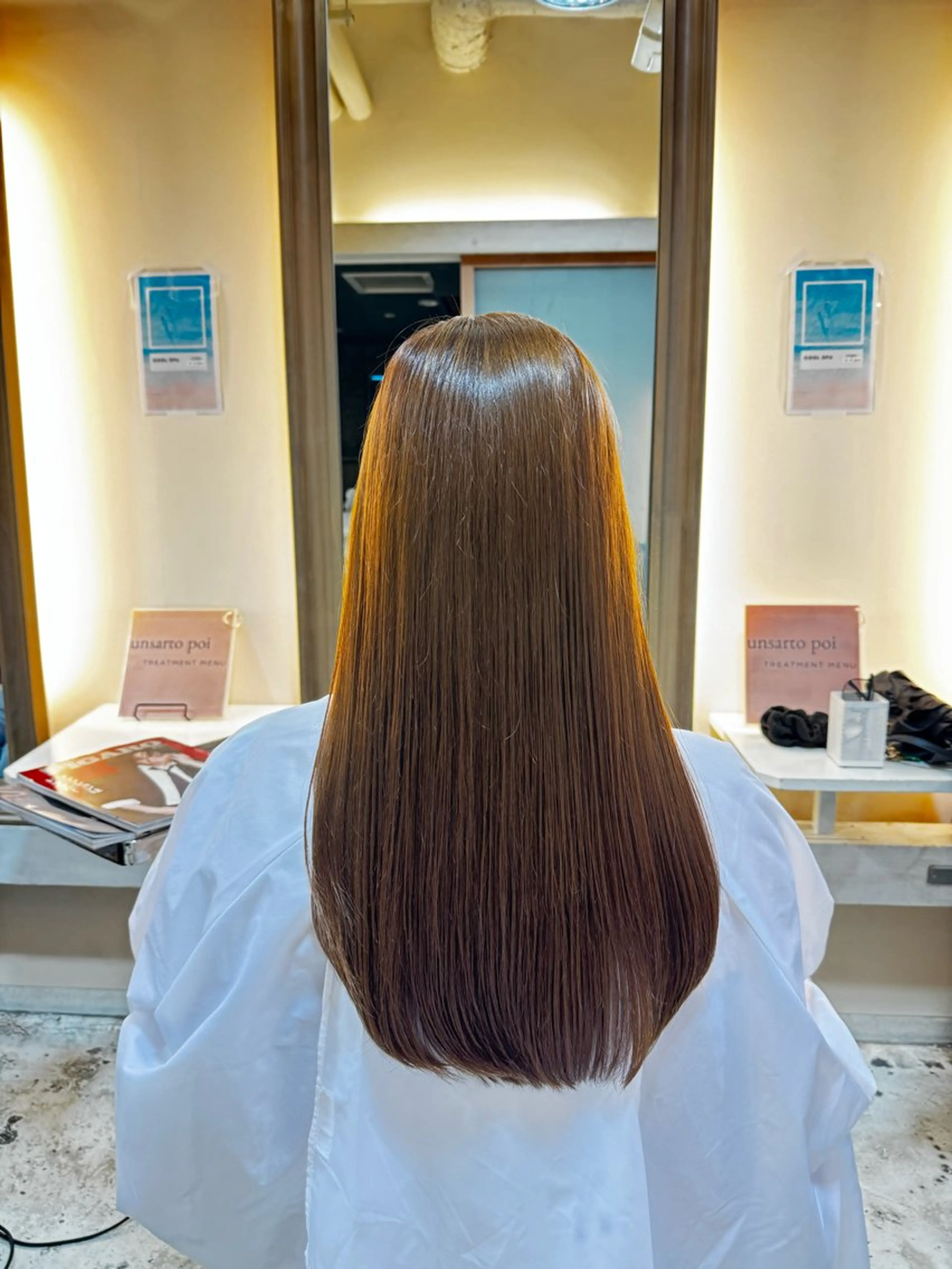 ロング カット トリートメント タツキ／レイヤー／ パーマ／艶カラーのヘアスタイル