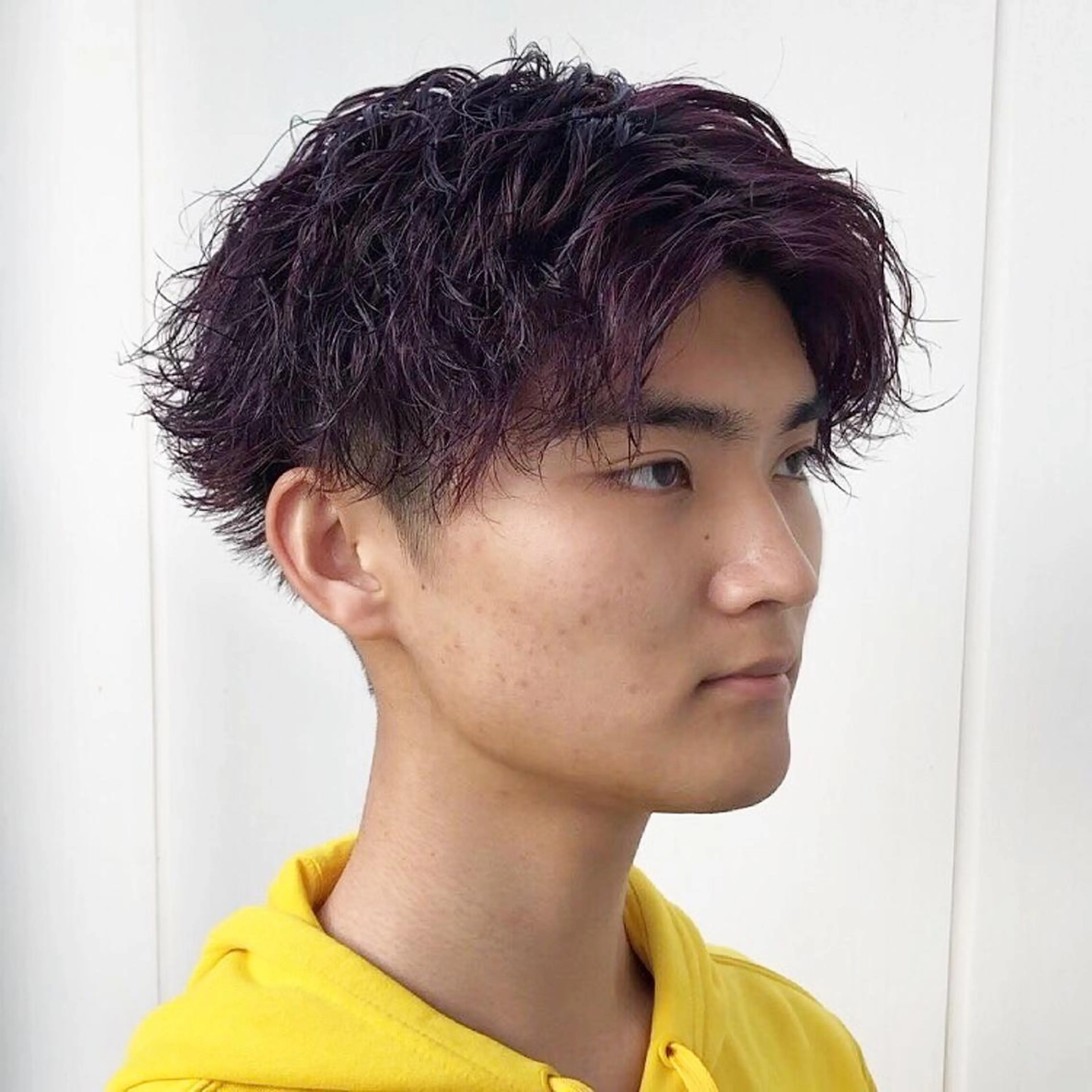 ショート カラー メンズ バイオレットカラー ⭐️メンズ特化⭐️ 上杉俊祐のヘアスタイル