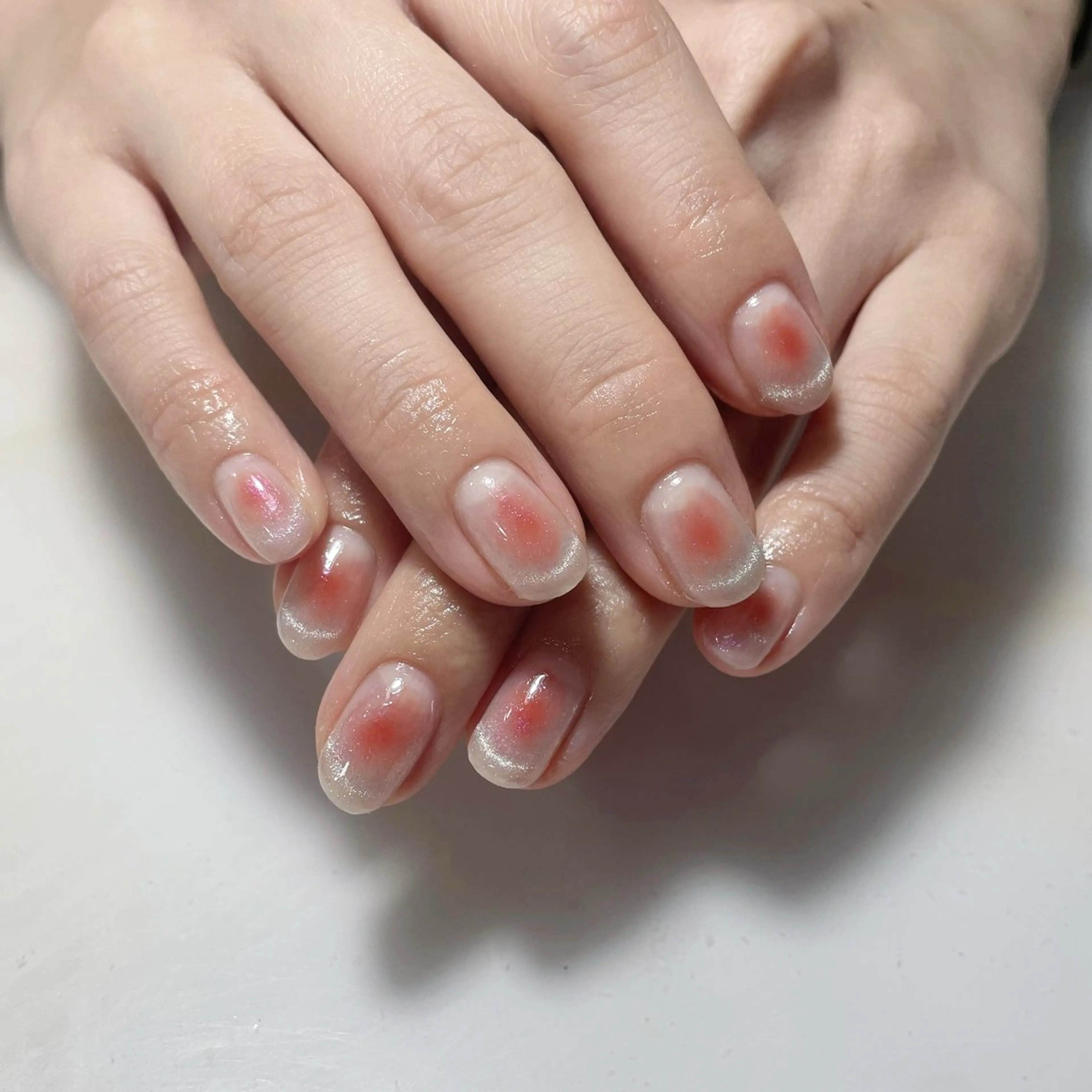 ネイル アートネイル フレンチネイル ジェルネイル グラデーション 韓国ネイル ハンドネイル 久保田 マリコのネイルデザイン