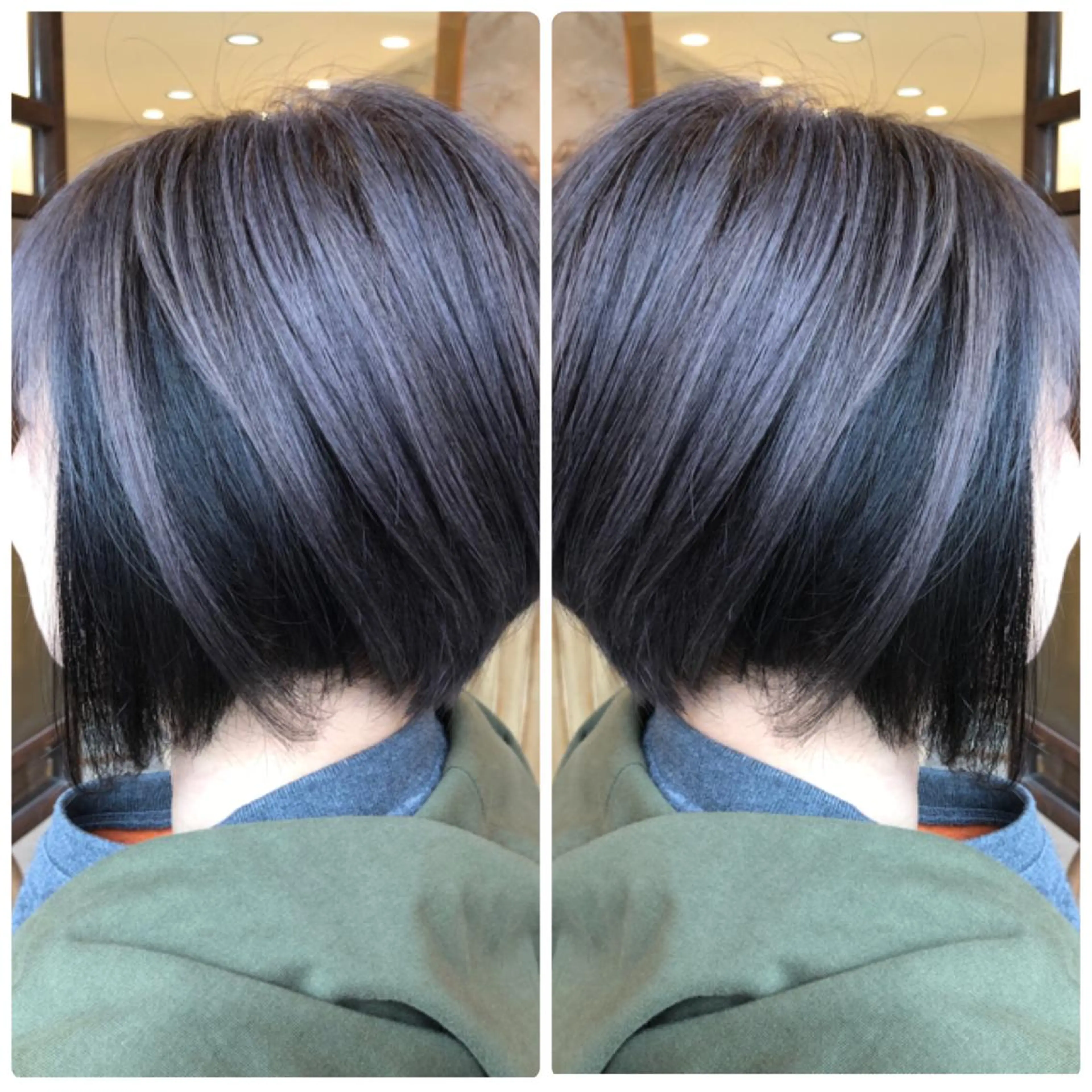 ショート カラー ラベンダーカラー シルバー ヘアカラー トリートメント 小山内 龍一郎 店長のヘアスタイル