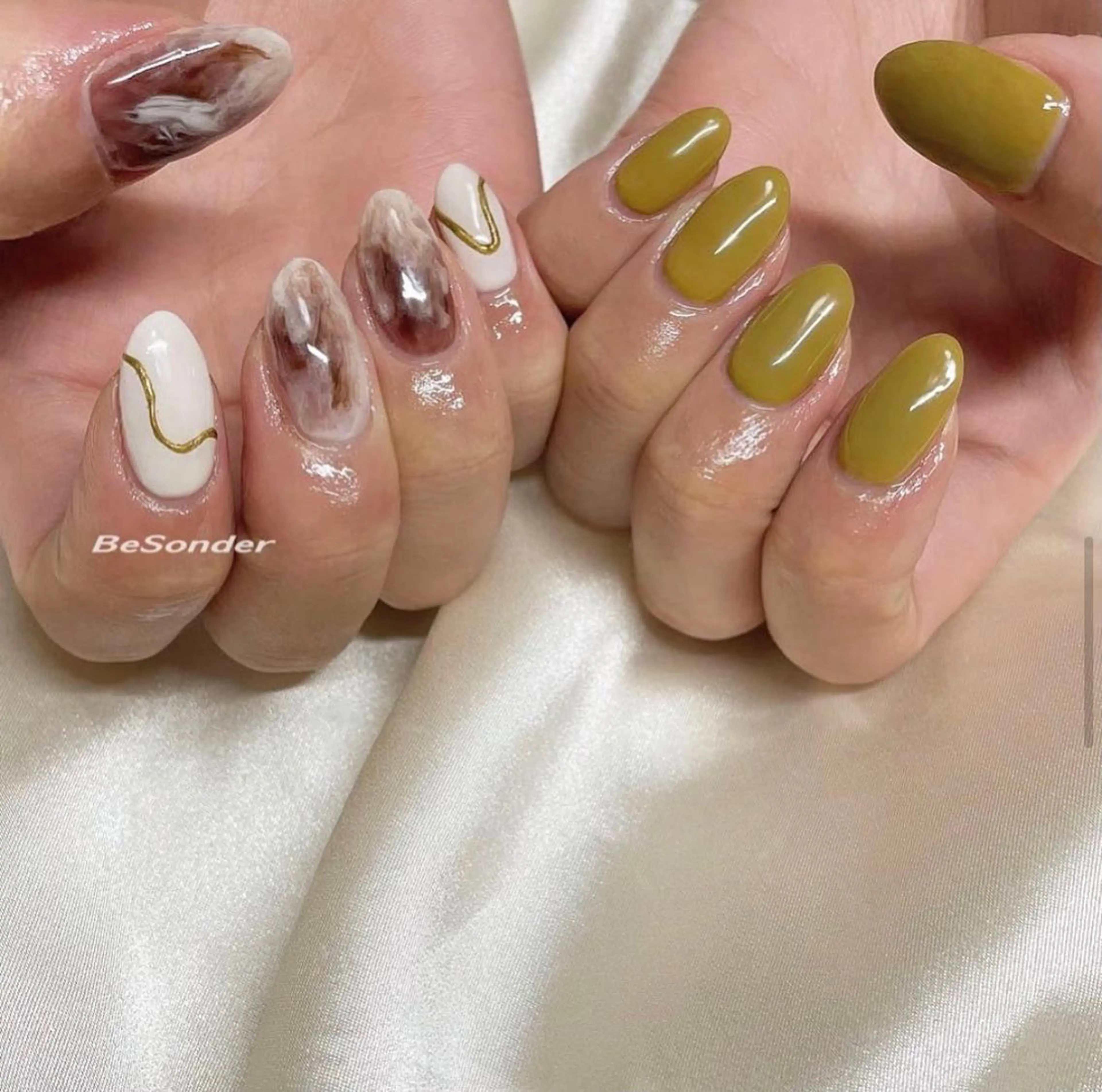 ネイル ニュアンスネイル 𝐅𝐢𝐢【本町/ ネイル】Miho💜のネイルデザイン