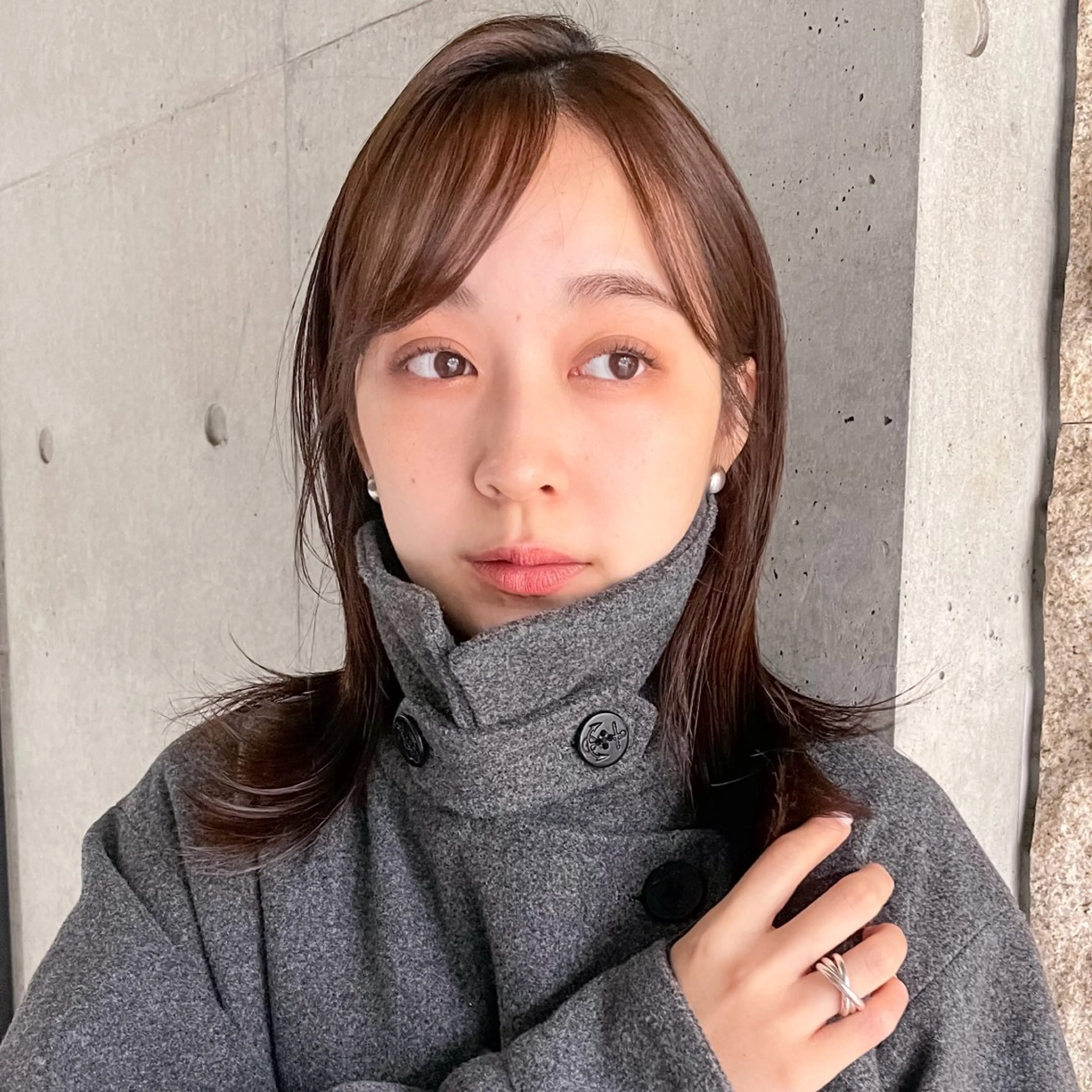 ミディアム カット トリートメント 似合わせ/ベージュ /レイヤー/りほ🤍のヘアスタイル