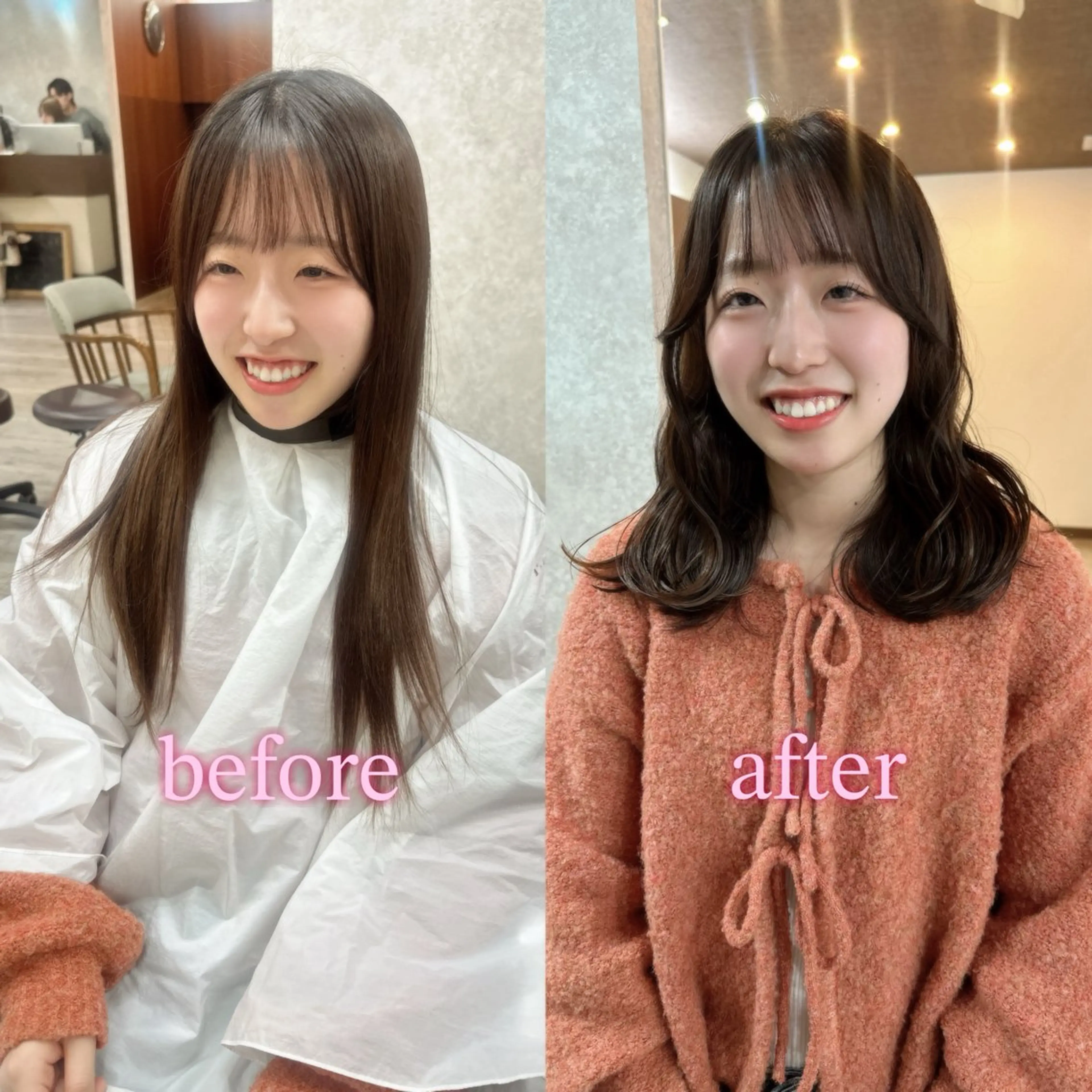 ミディアム カラー カット ヘアカラー トリートメント レイヤー/高橋 みく minim hairのヘアスタイル