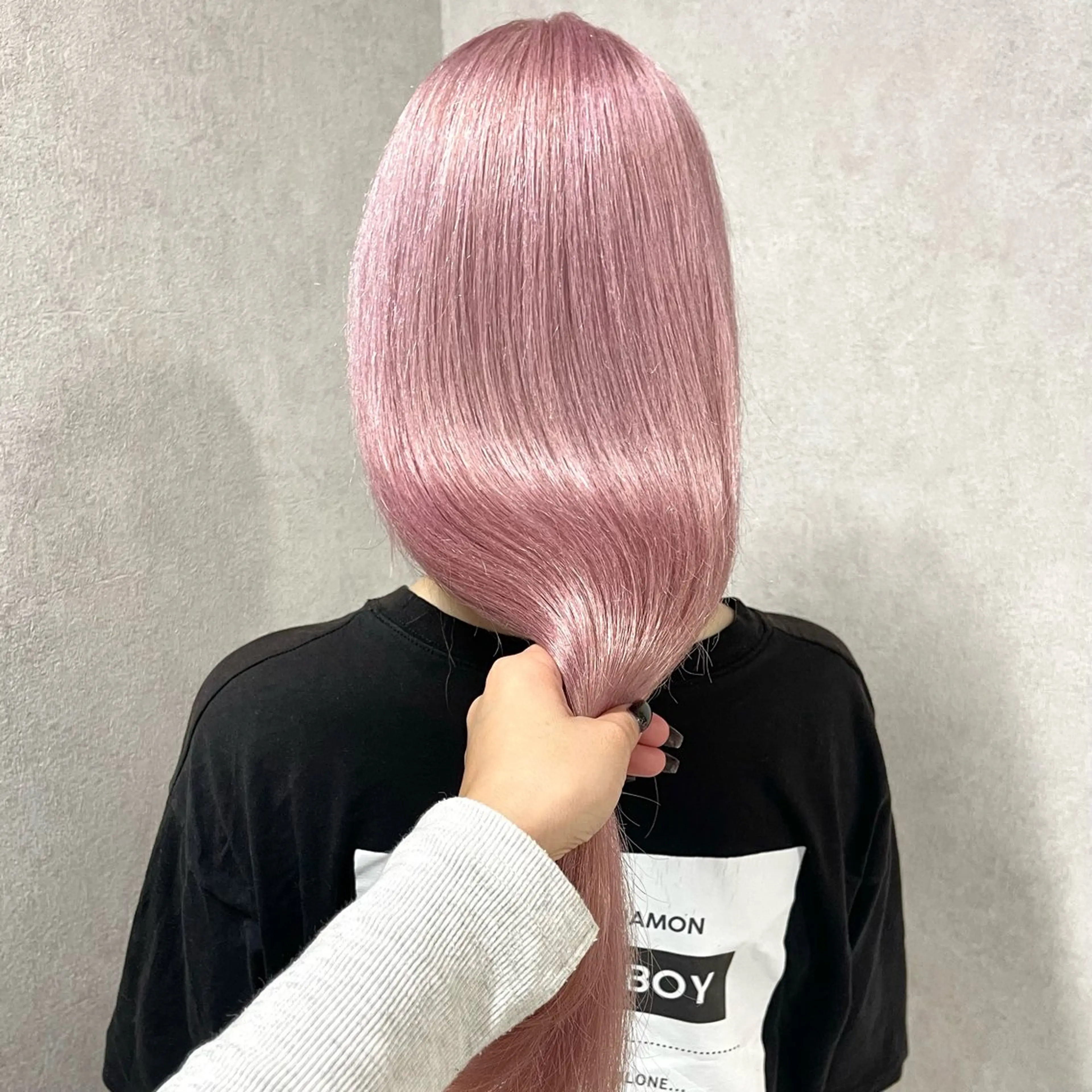 ロング カラー ピンクカラー ヘアカラー トリートメント 暖色/ミルクティー /レイヤー/マリア♡のヘアスタイル