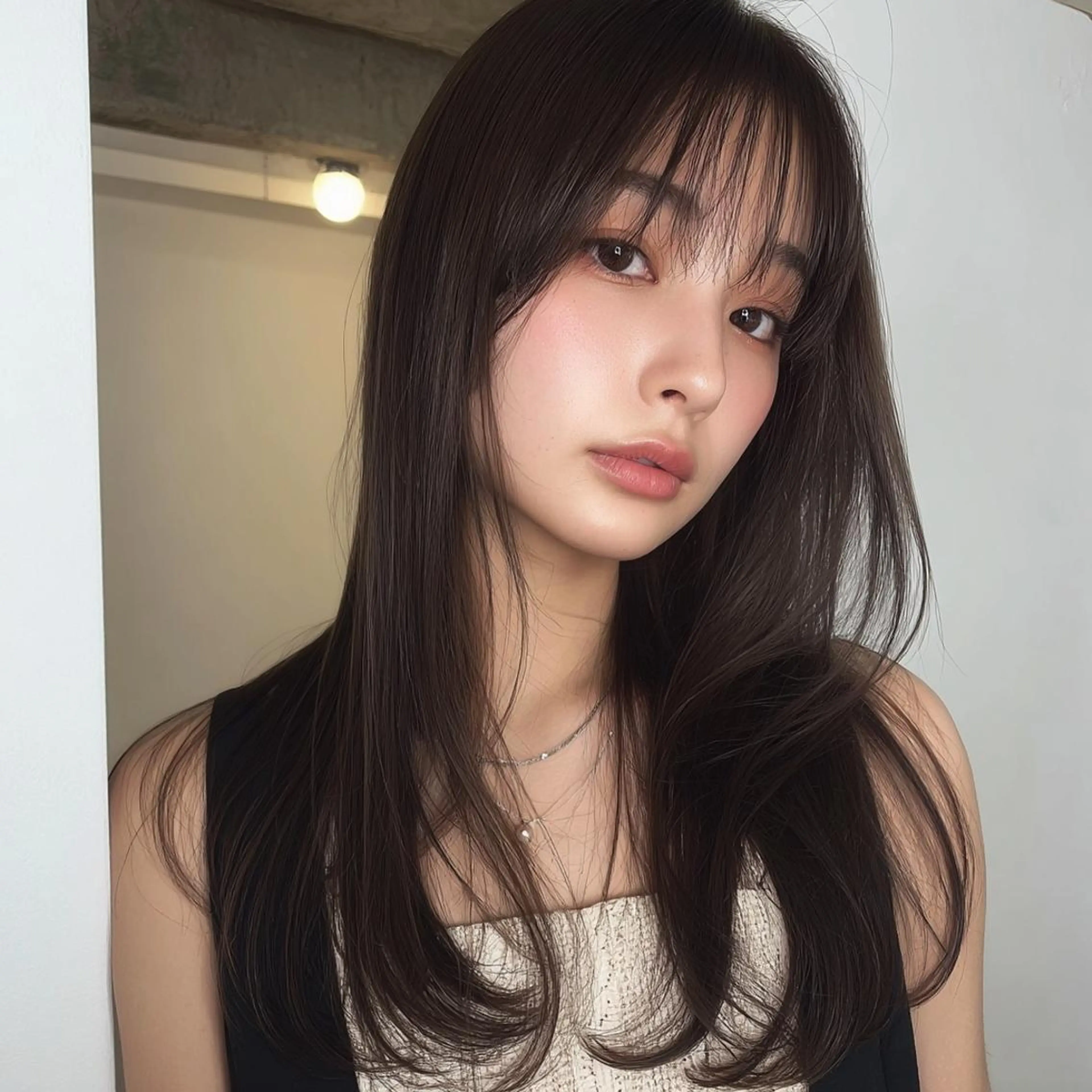 ロング ブリーチなし透明感 カラー✨山仲絢圭のヘアスタイル