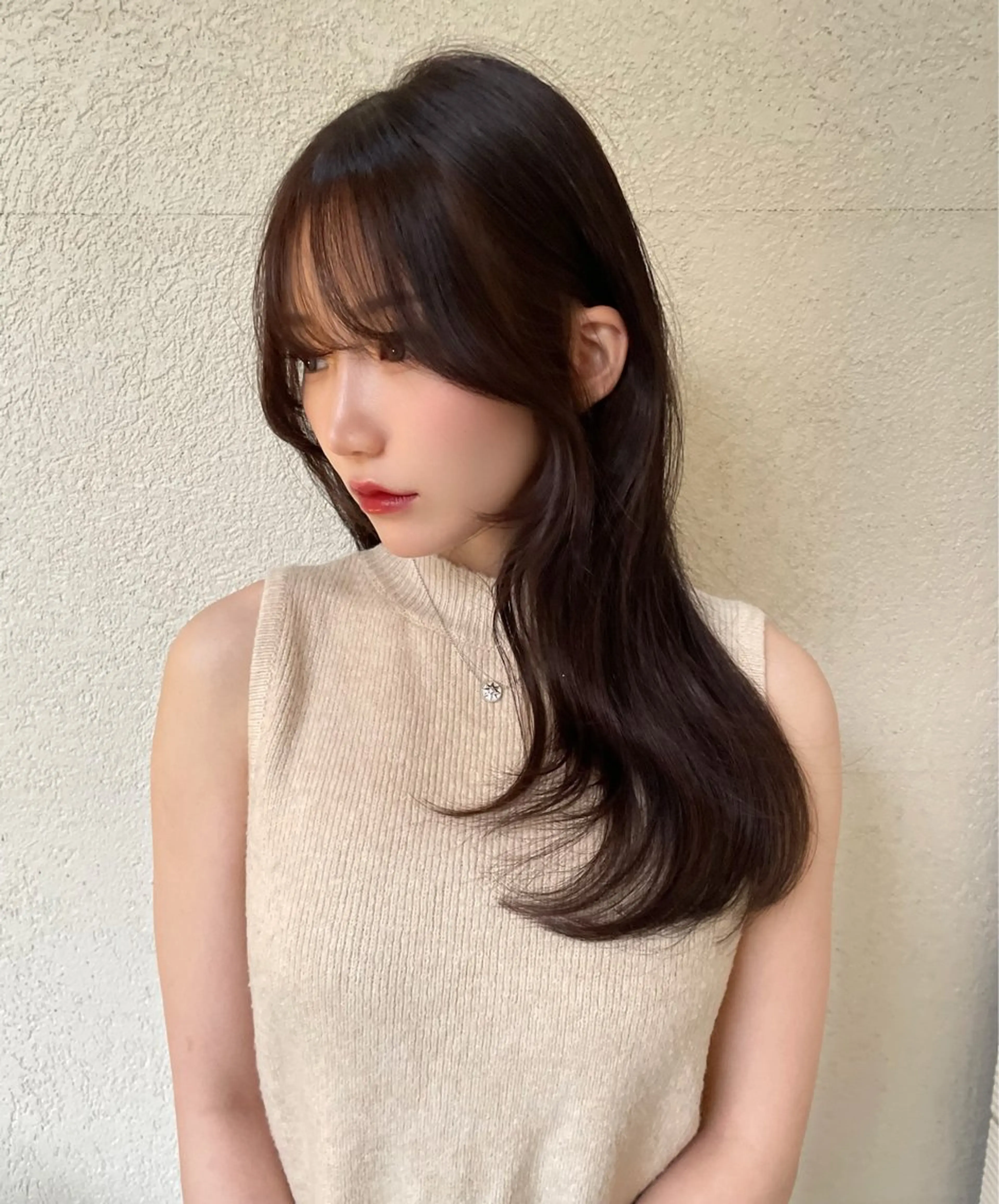 ミディアム カット レイヤーカット/ 縮毛矯正/ミサキ💐のヘアスタイル