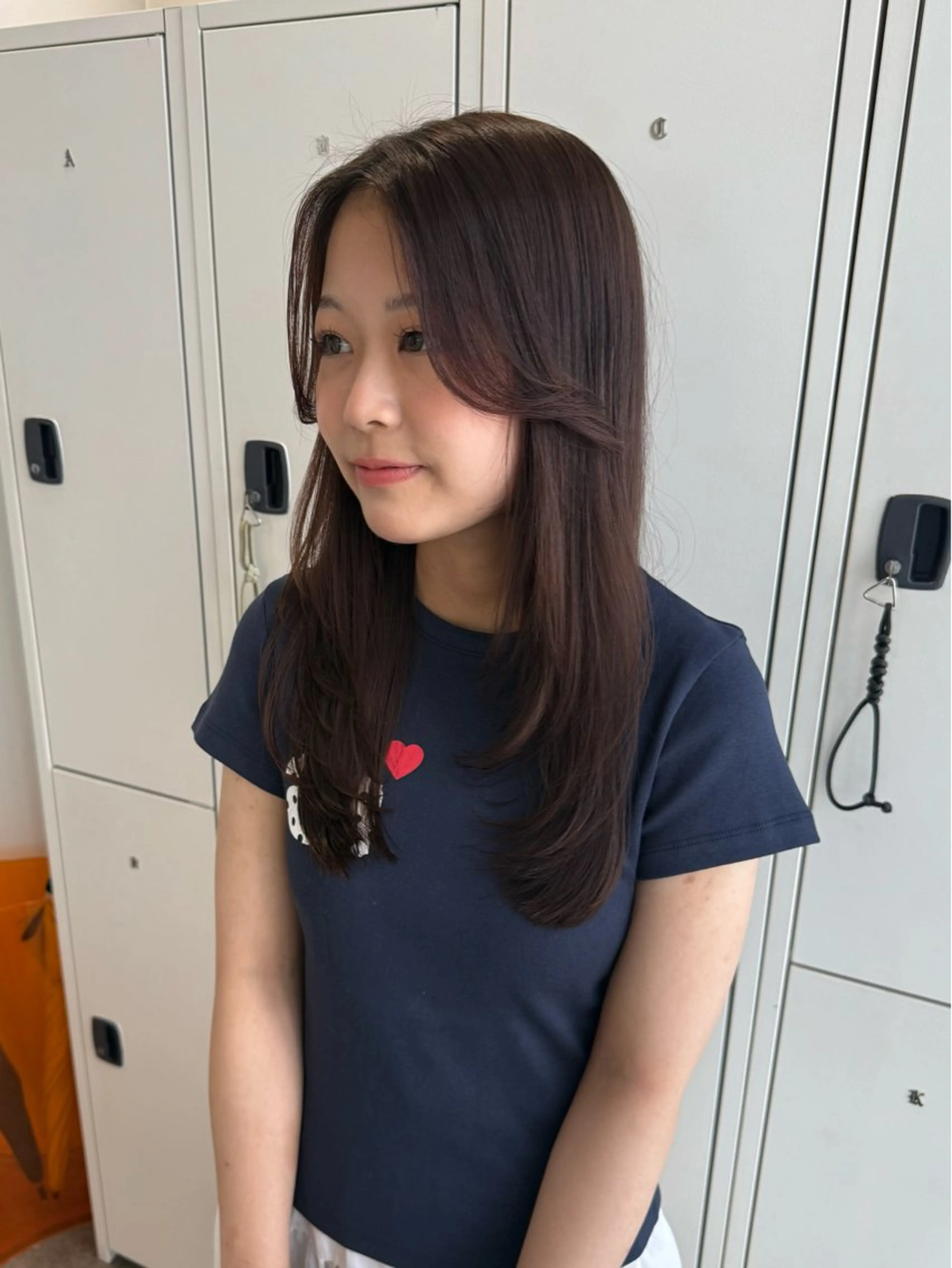 セミロング くせ毛 髪質改善 レイヤーカット カット 縮毛矯正 トリートメント 🟡ひろの/ツヤ カラー/髪質改善🟡のヘアスタイル