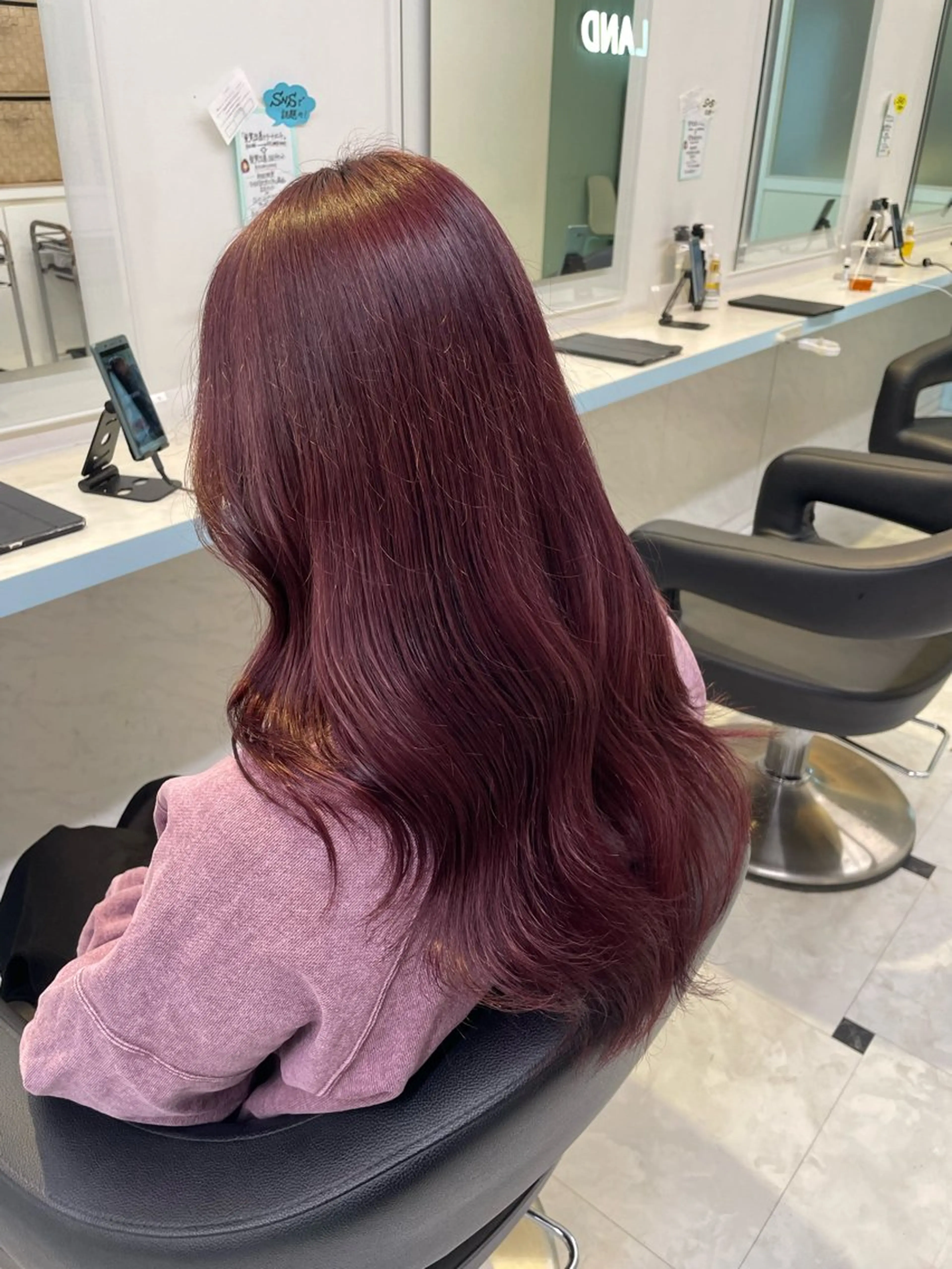 ロング ヘアカラー トリートメント 🎀愛されピンク ラベンダー💜ゆいのヘアスタイル