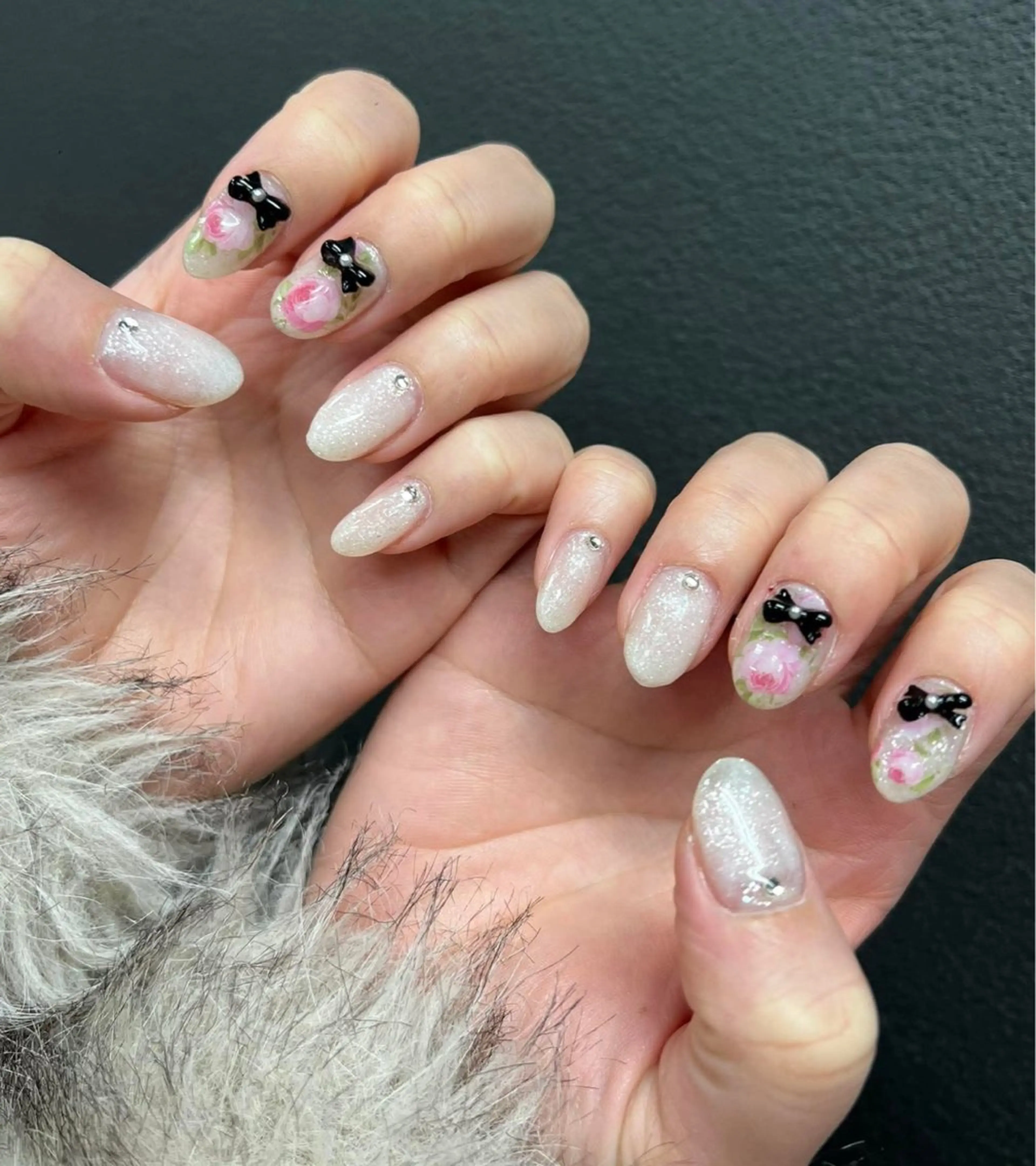 ネイル 韓国ネイル 持ち込み ニュアンスネイル ネイルチップ ハンドネイル Tini ANA.CHUOのネイルデザイン