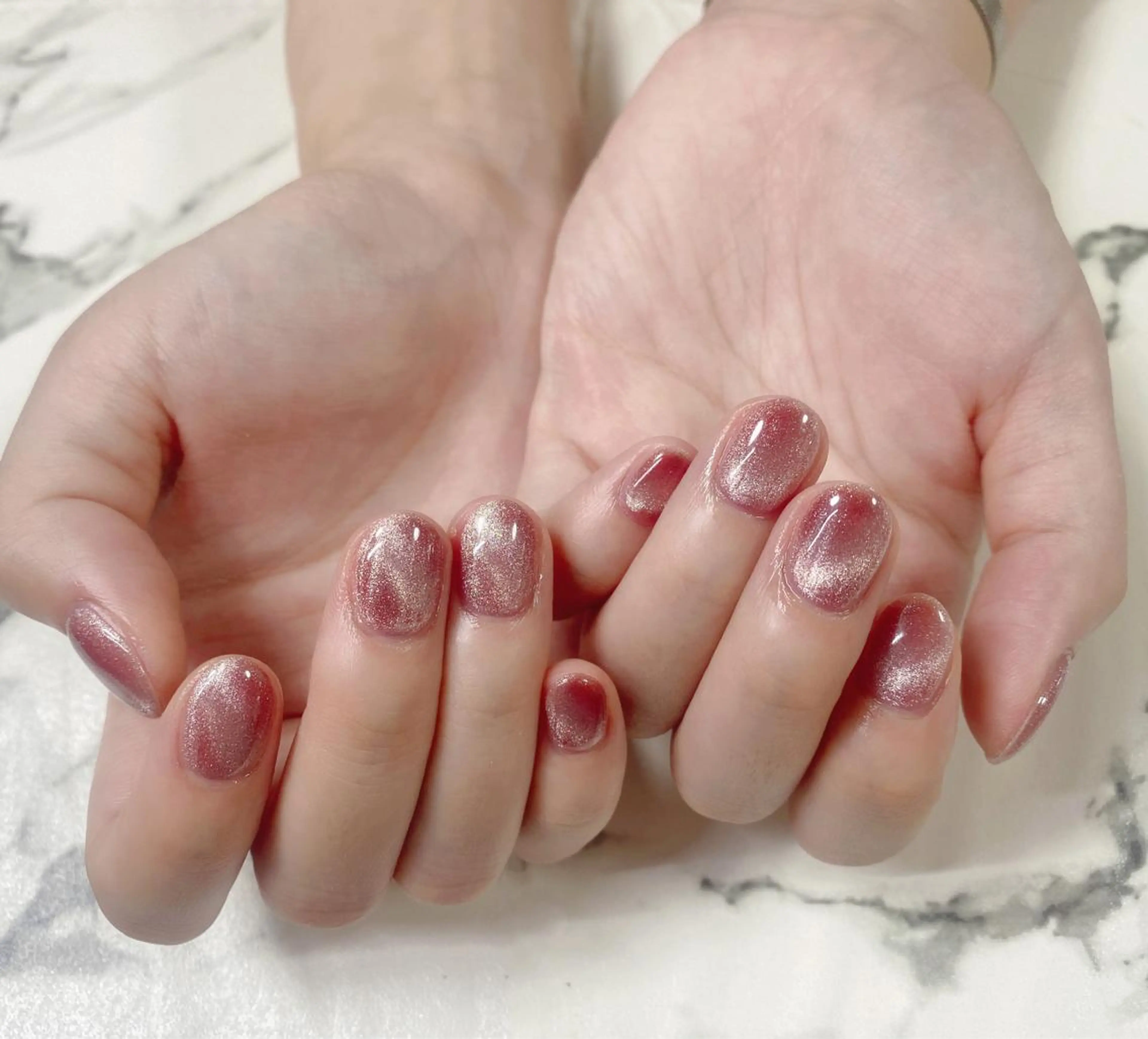 ロング カラー ネイル マグネットネイル Q Free nailsのネイルデザイン