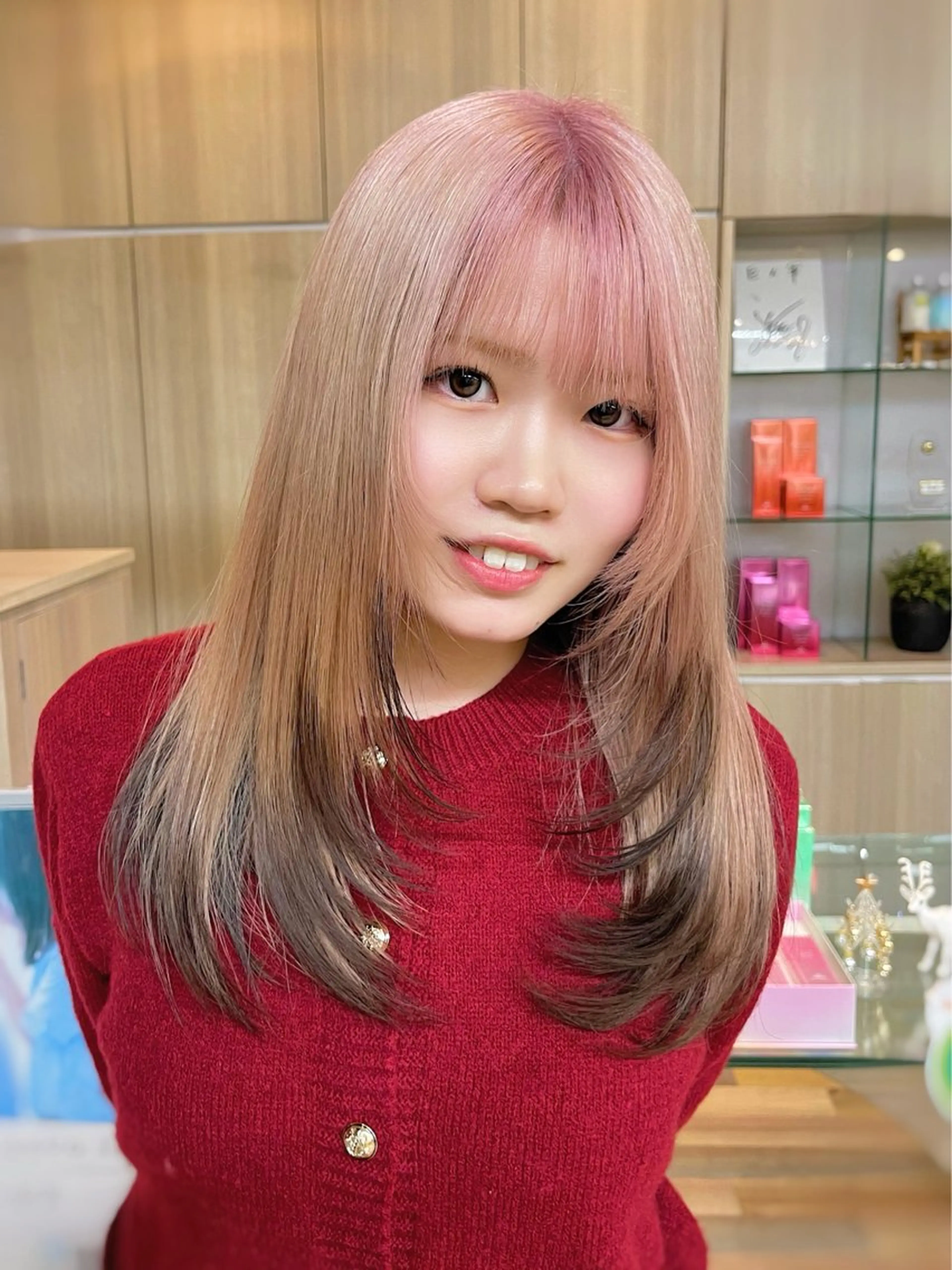 セミロング カラー 野田頭 心🌿/ボブ レイヤー/艶カラーのヘアスタイル