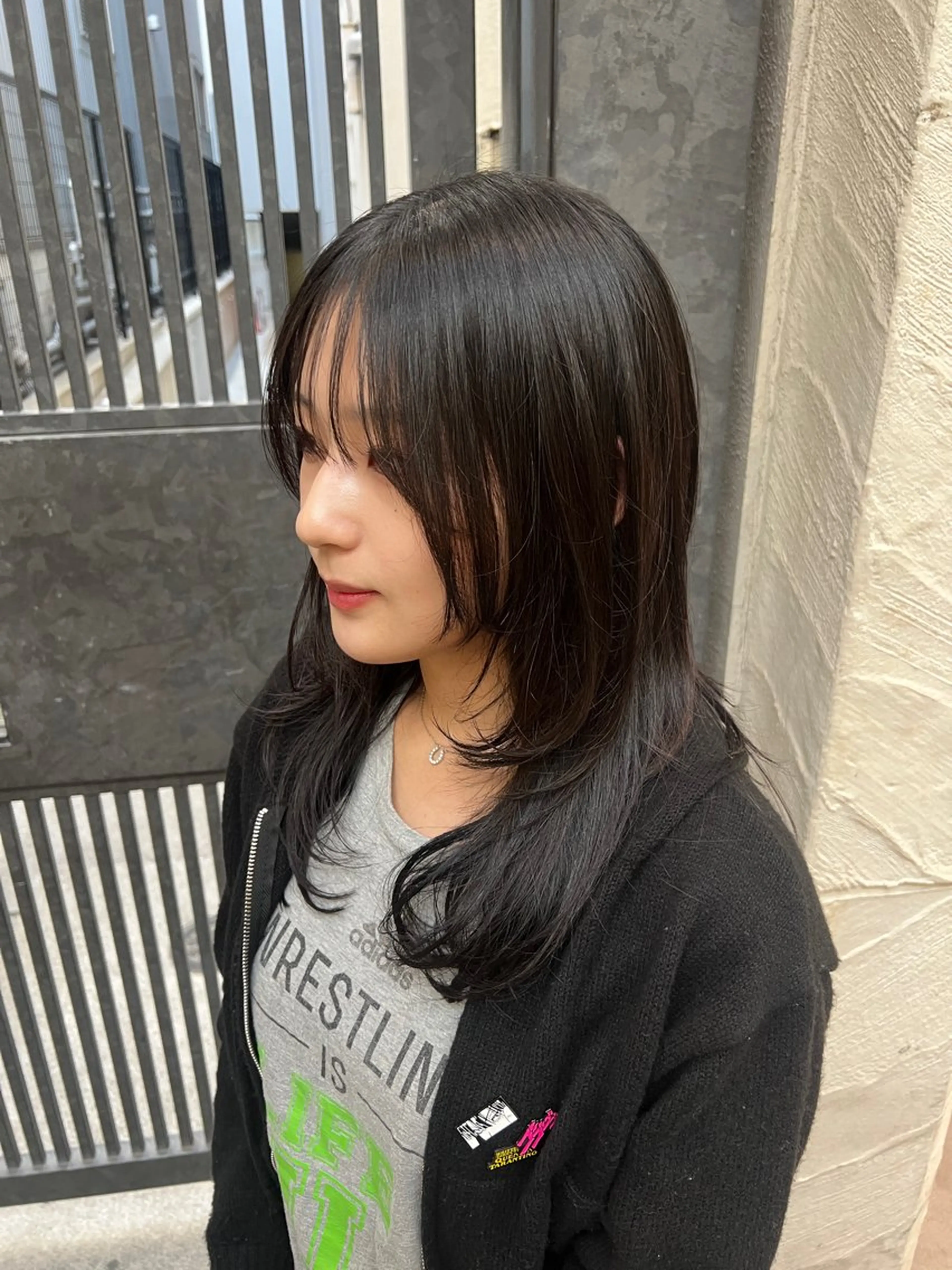 セミロング ナチュラル/インナー /牧野 佑菜のヘアスタイル