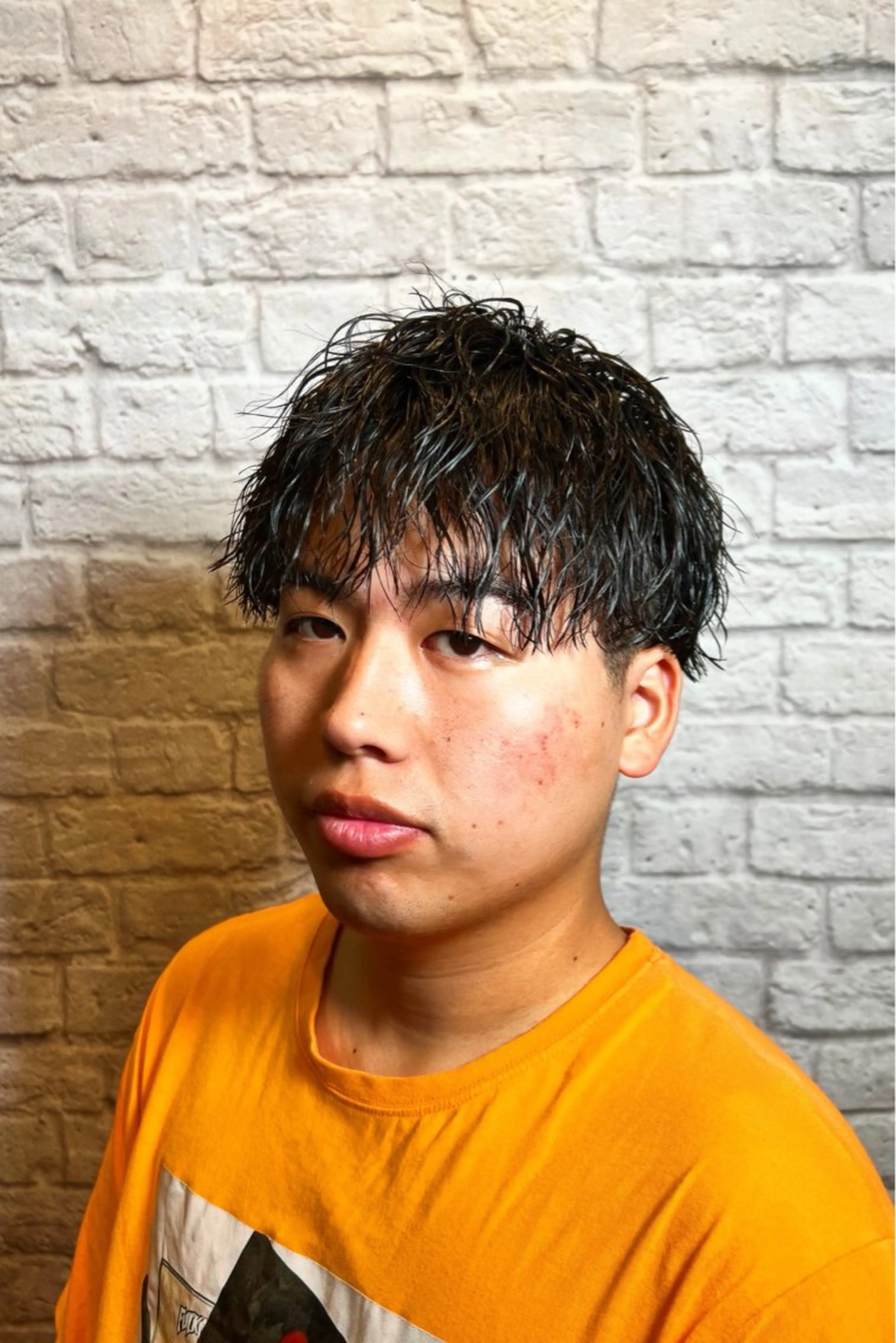 ショート カラー パーマ ヘアアレンジ メンズ カット パーマ メンズカット/パーマ 山崎航平💈のヘアスタイル