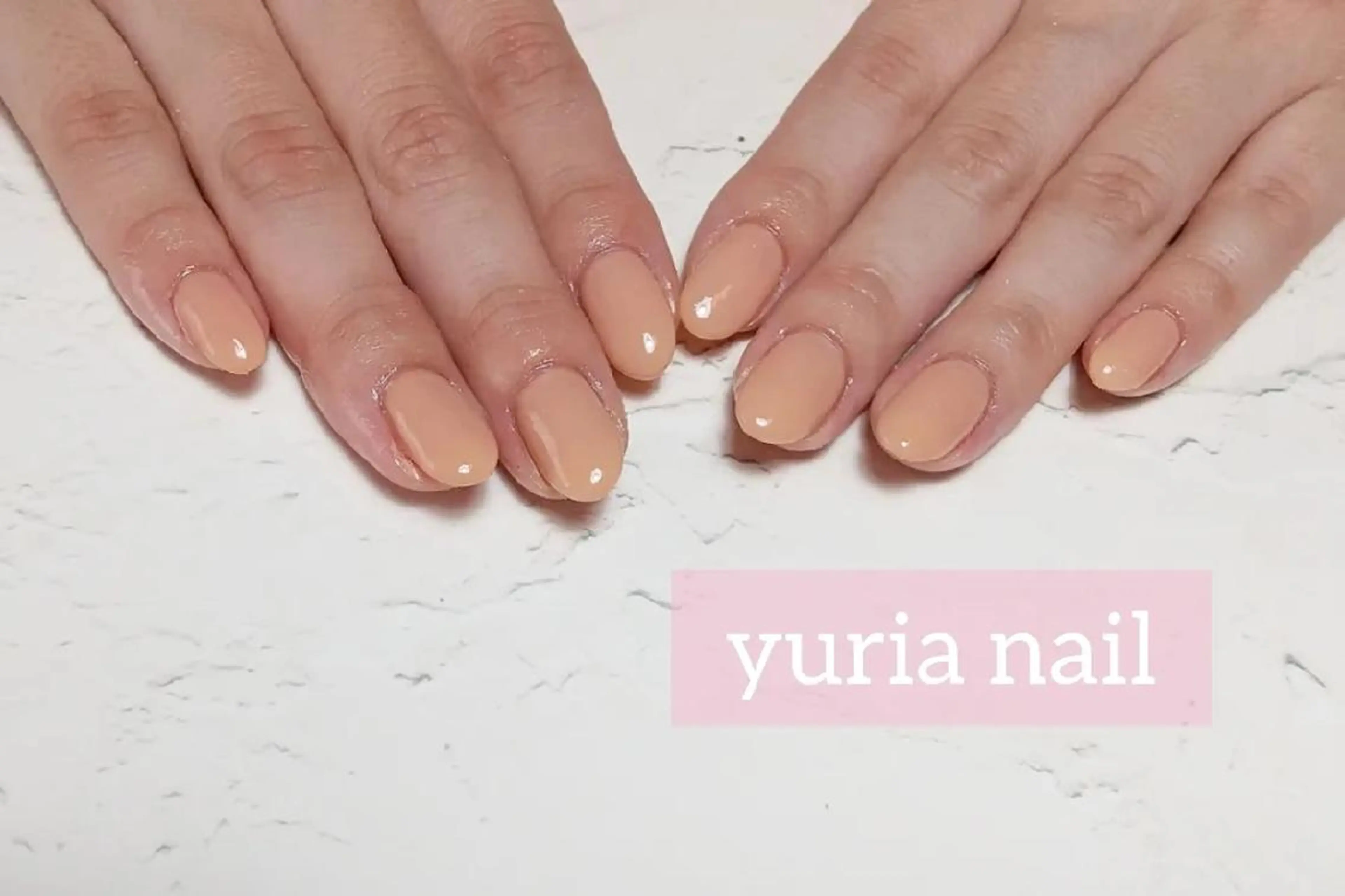 ネイル ジェルネイル ワンカラーネイル ハンドネイル 小林 ゆりあのネイルデザイン