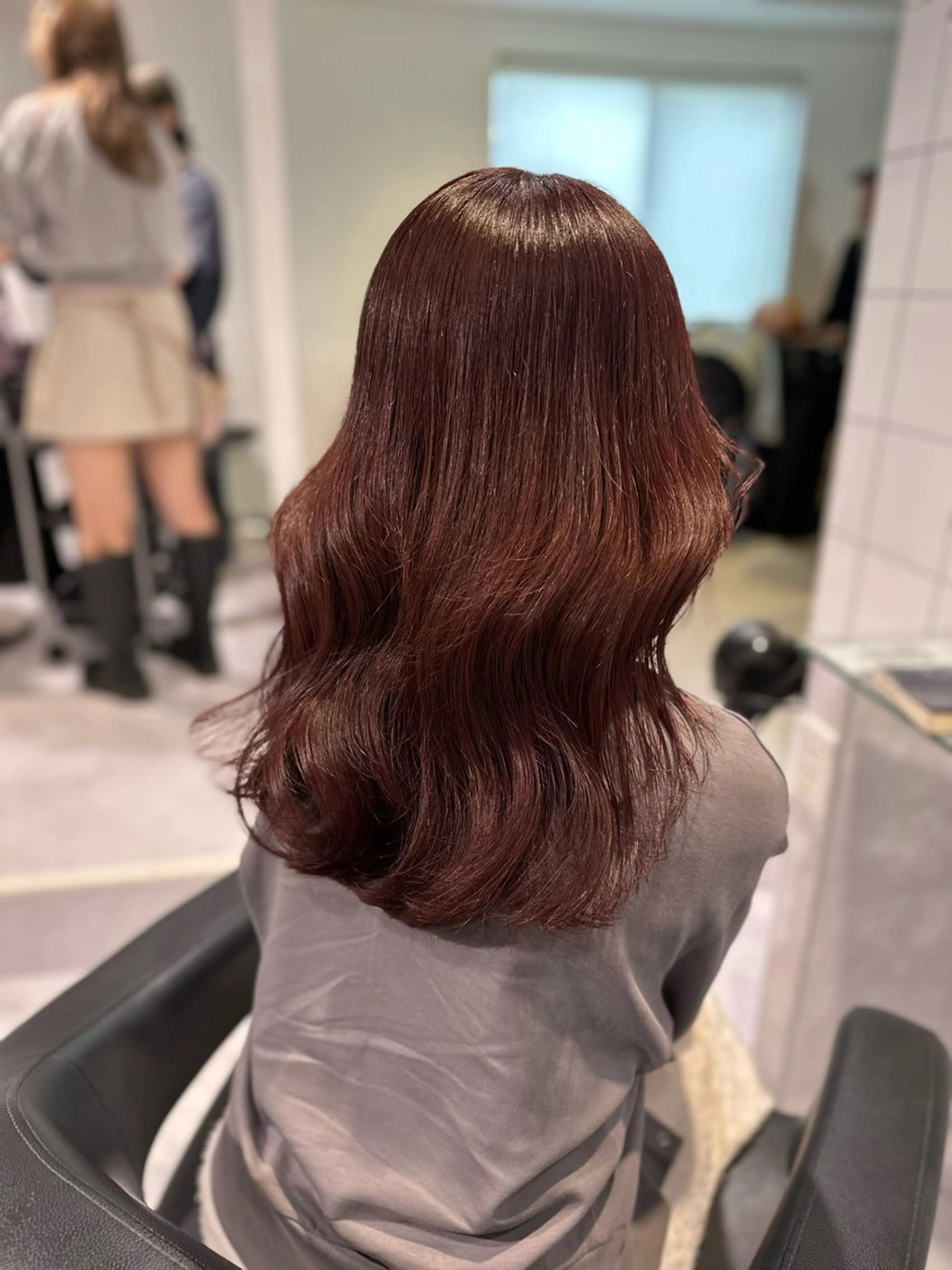 セミロング カラー 髪質改善 トリートメント 🐺メンズパーマ マッシュ　あさひ🐺のヘアスタイル