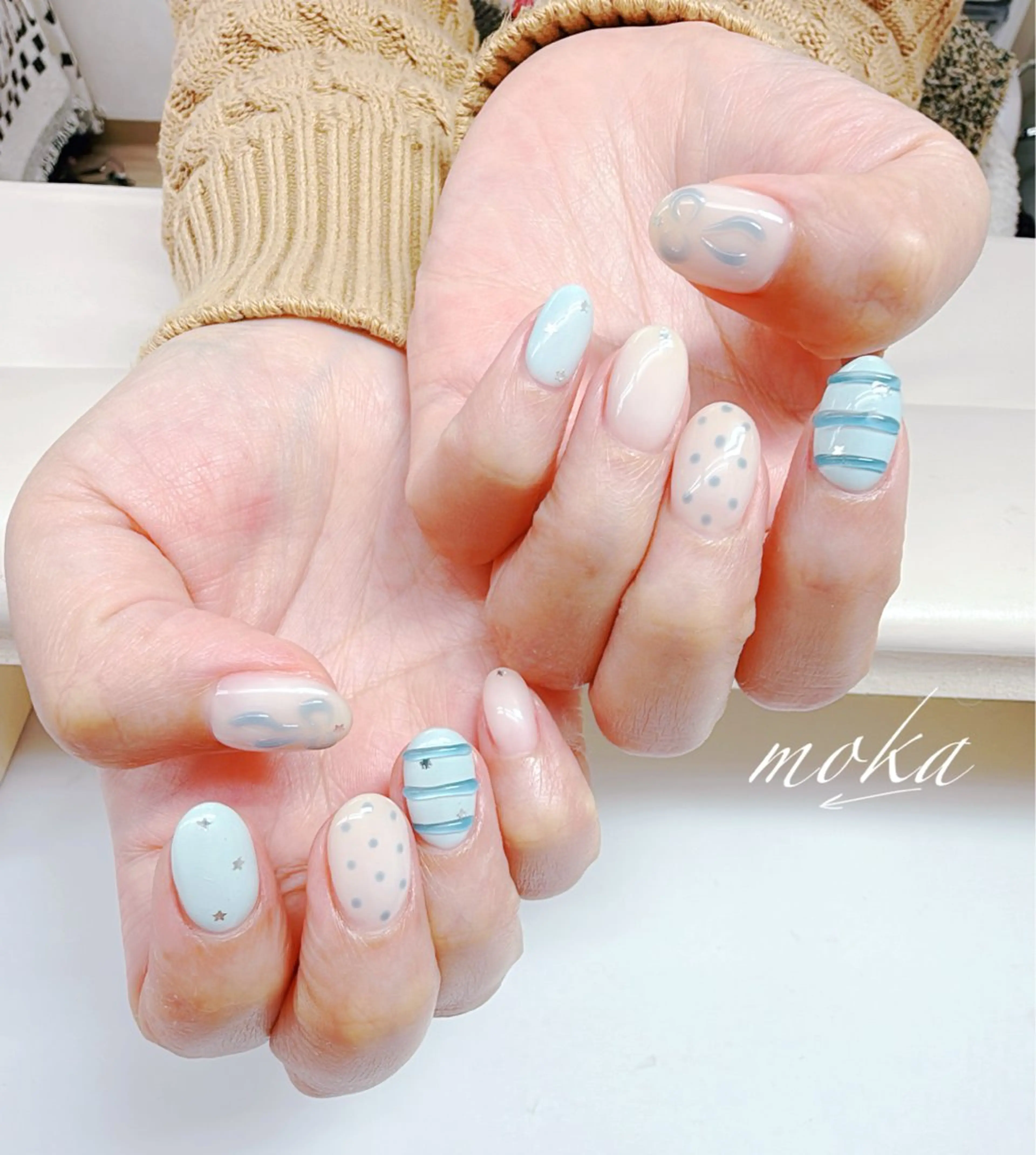 ネイル 胡蝶蘭レディースサロ ンNailMOKAのネイルデザイン