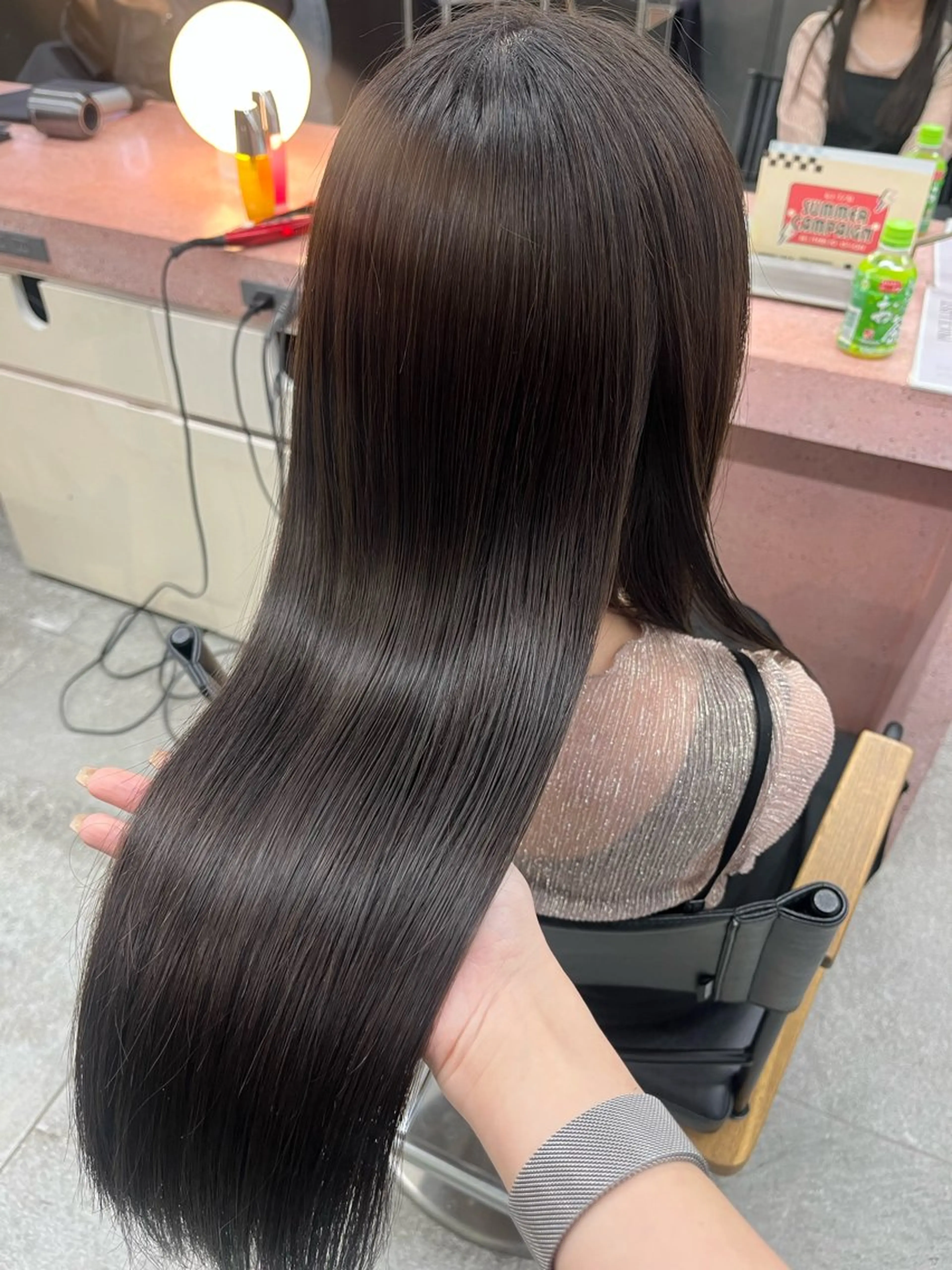 ロング カット ヘアカラー 縮毛矯正 パーマ/オリーブ/ 酸性ストレート/ゆなのヘアスタイル