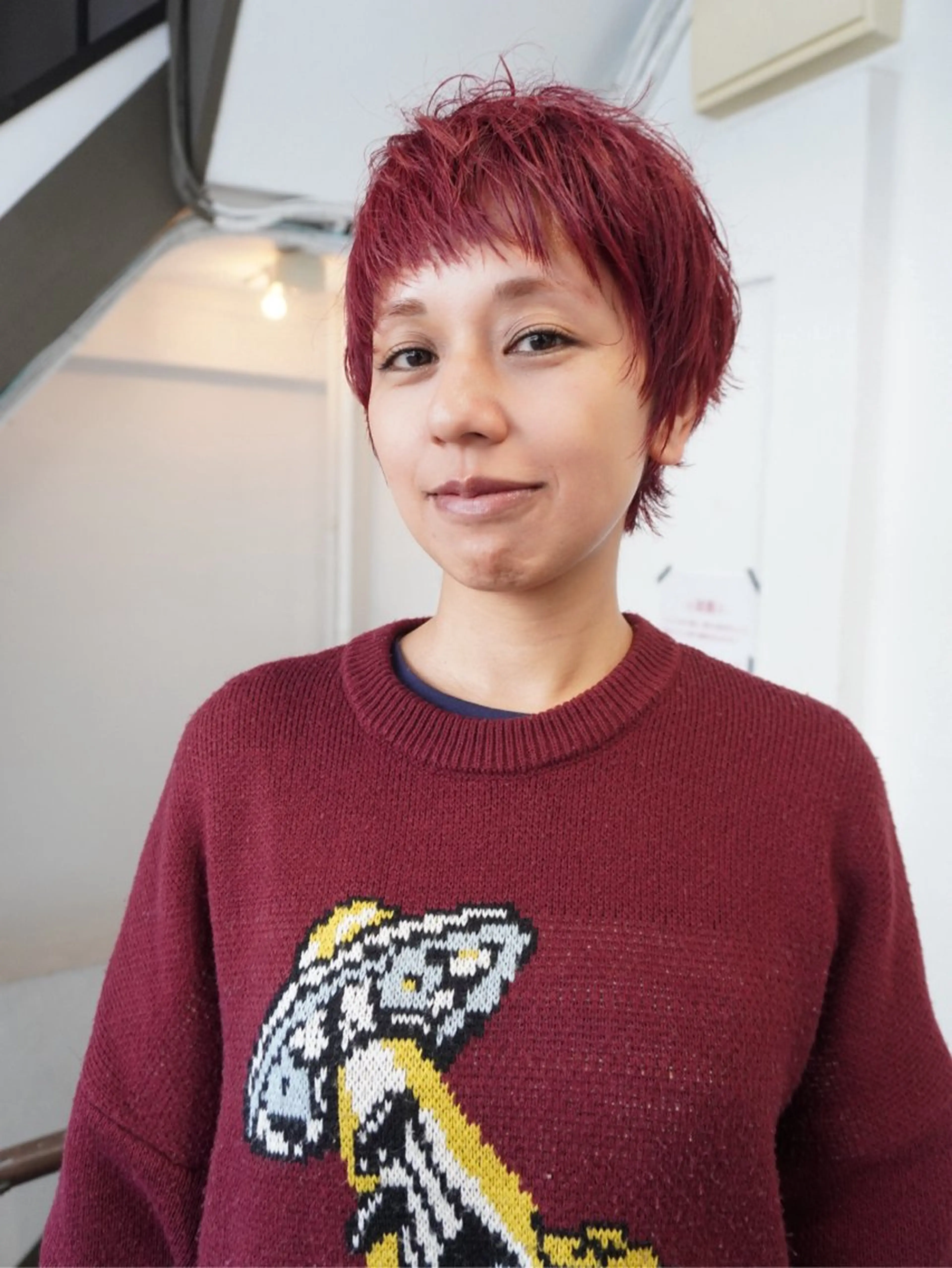 ショート ベリーショート レイヤーカット ショートヘア カット ヘアカラー BOW【ボウ】所属・レイヤー/ 本町/Takumiのヘアスタイル