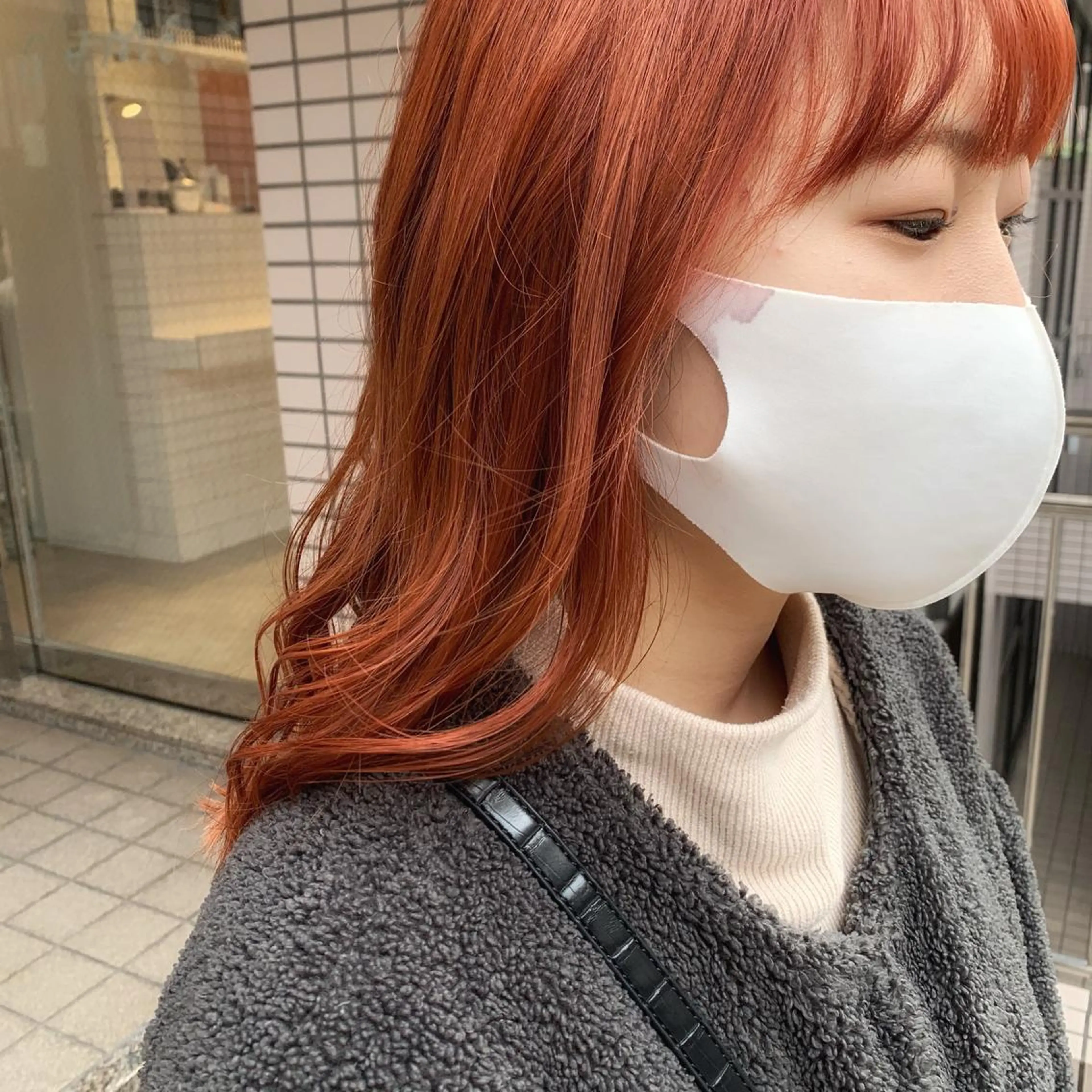 セミロング カラー ヘアアレンジ ヘアカラー 🍒暖色✖️レイヤー ／Haruna🍒のヘアスタイル