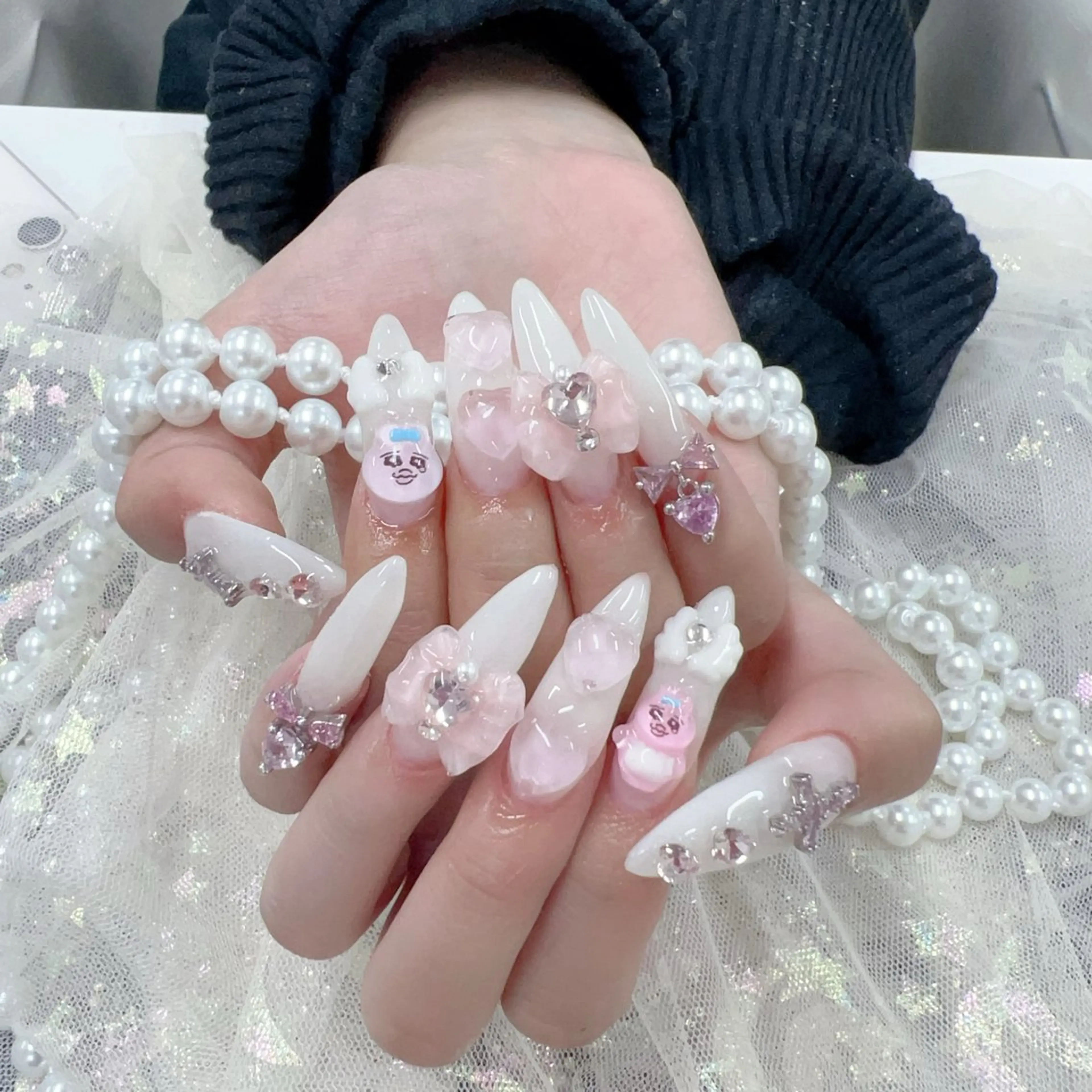 ネイル ハンドネイル 🤍Lemode 長さだし専門🎀のネイルデザイン