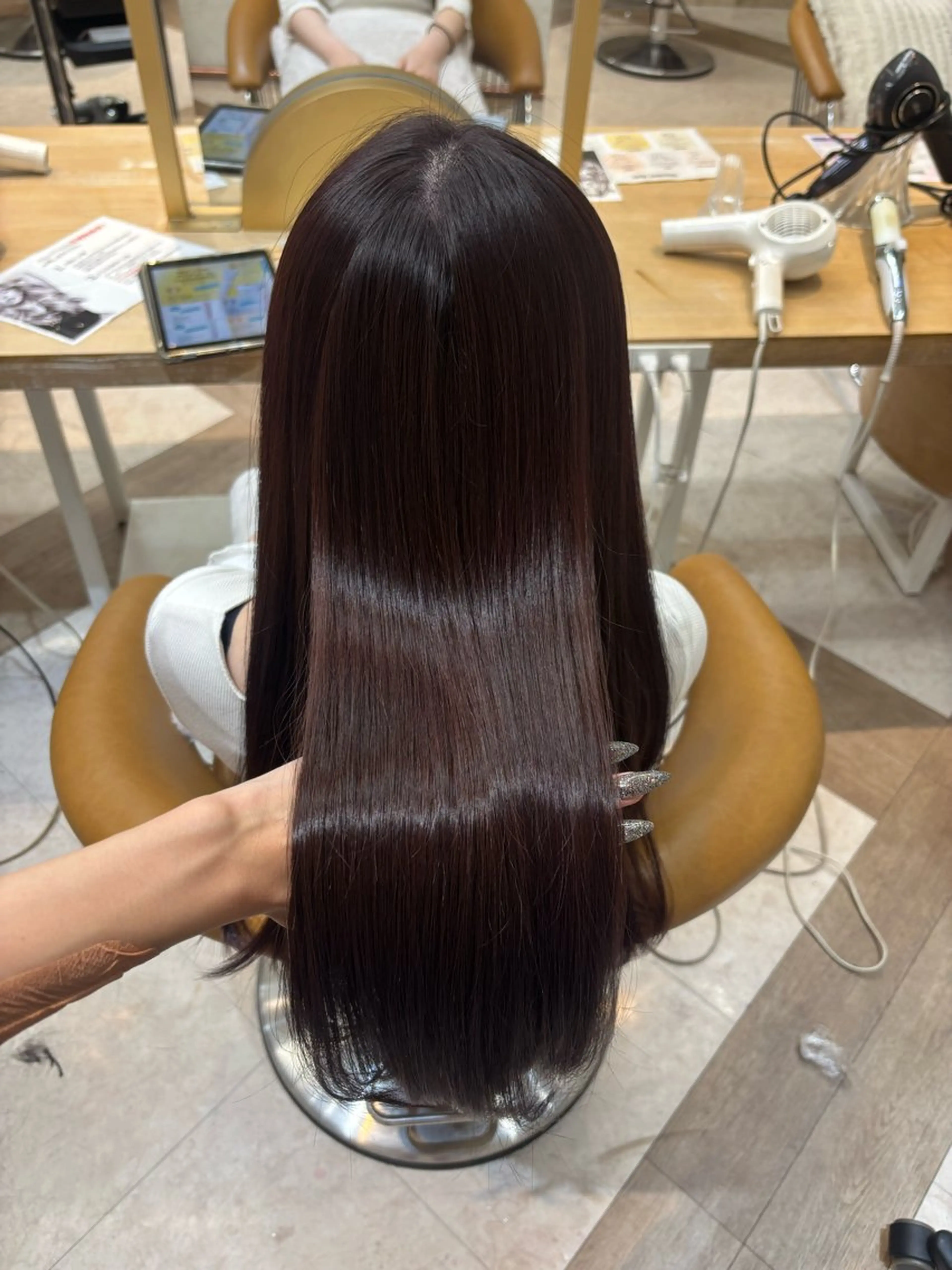 ロング カット ヘアカラー トリートメント sakura/韓国 ガーリー/ワンホンのヘアスタイル