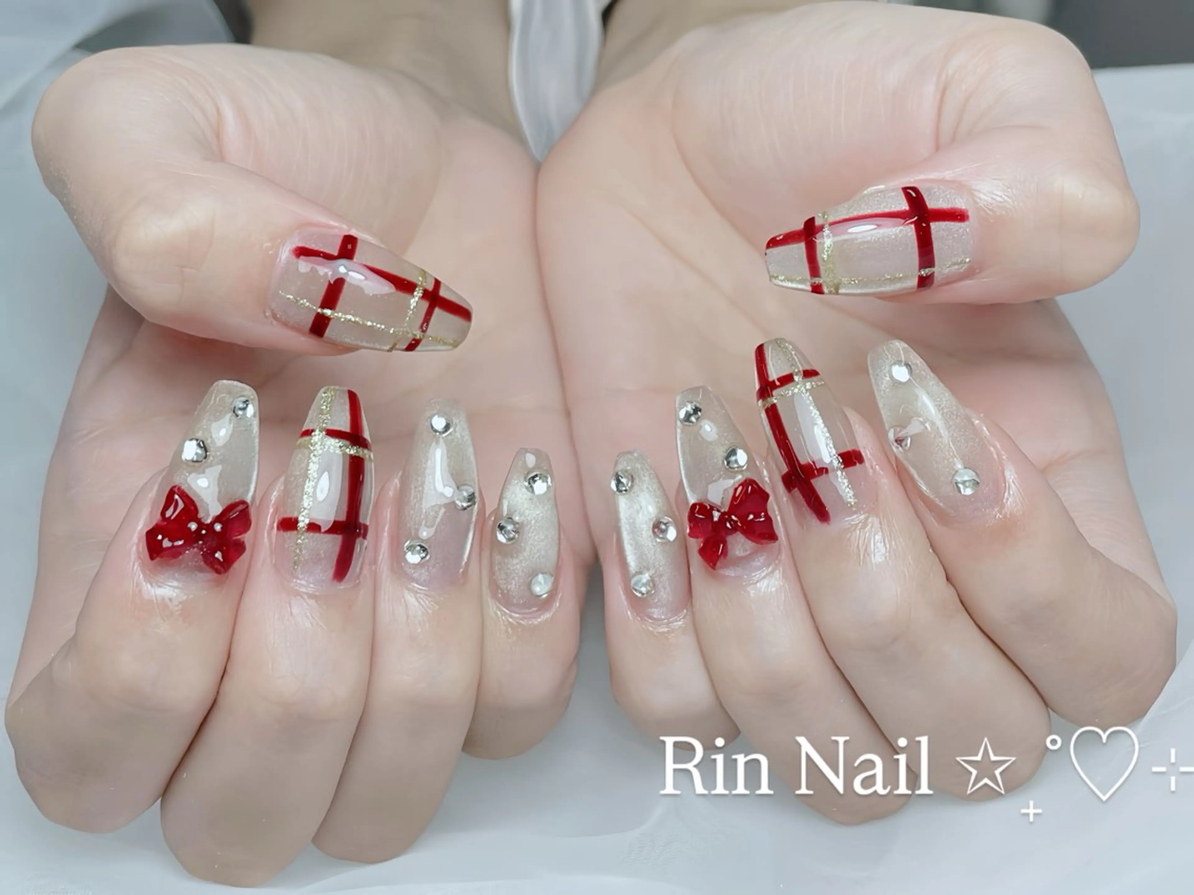 ネイル べっ甲ネイル チークネイル フラッシュネイル フラワーネイル フットネイル ハンドネイル Rin Nail Shinokuboのネイルデザイン