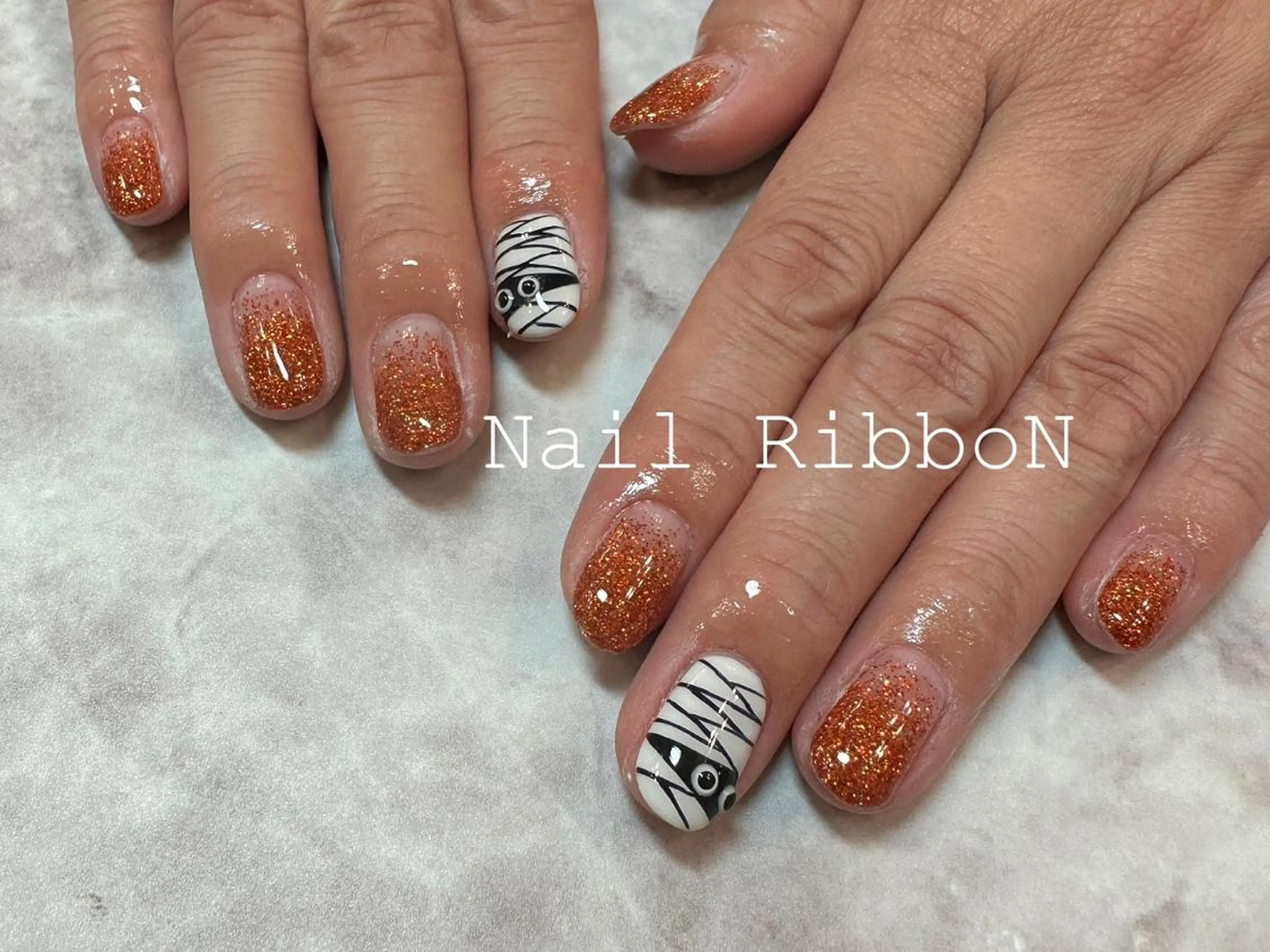 ネイル ネイルリボン 石田のネイルデザイン