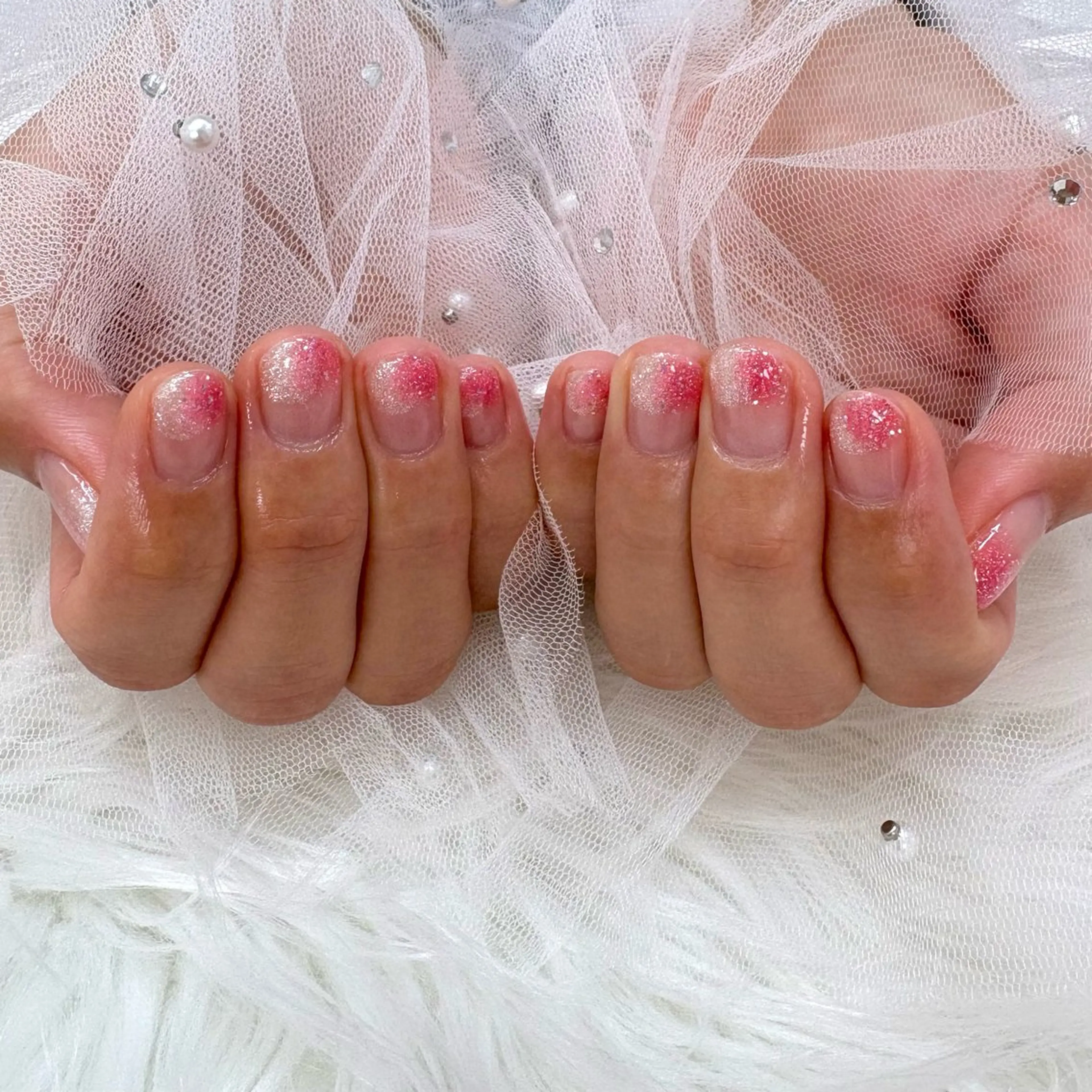 ネイル ピンク ハンドネイル SHINE nail salonのネイルデザイン