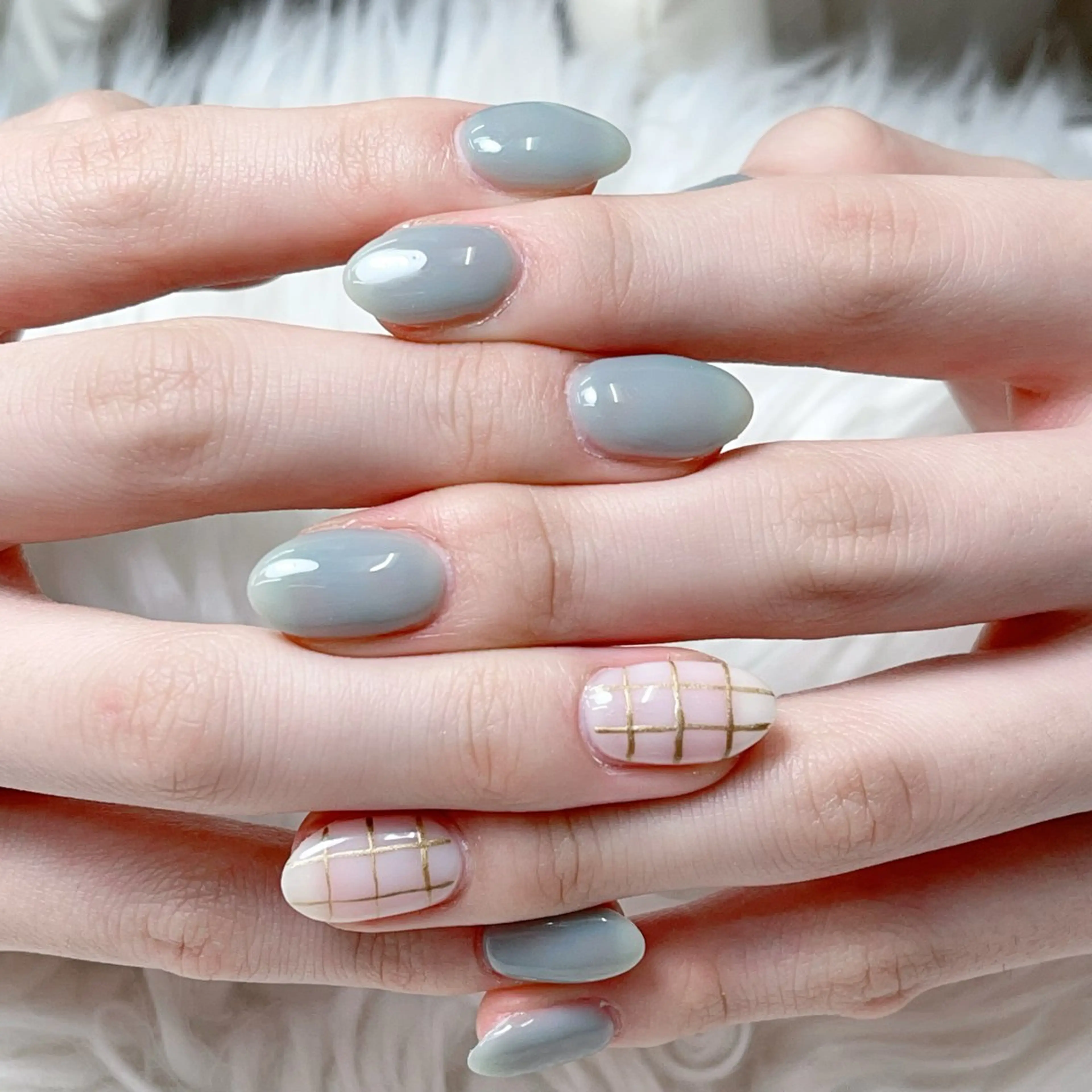 メンズ ネイル アートネイル フレンチネイル ジェルネイル キラキラネイル パラジェル ハンドネイル Bloom スカルプ専門店のネイルデザイン