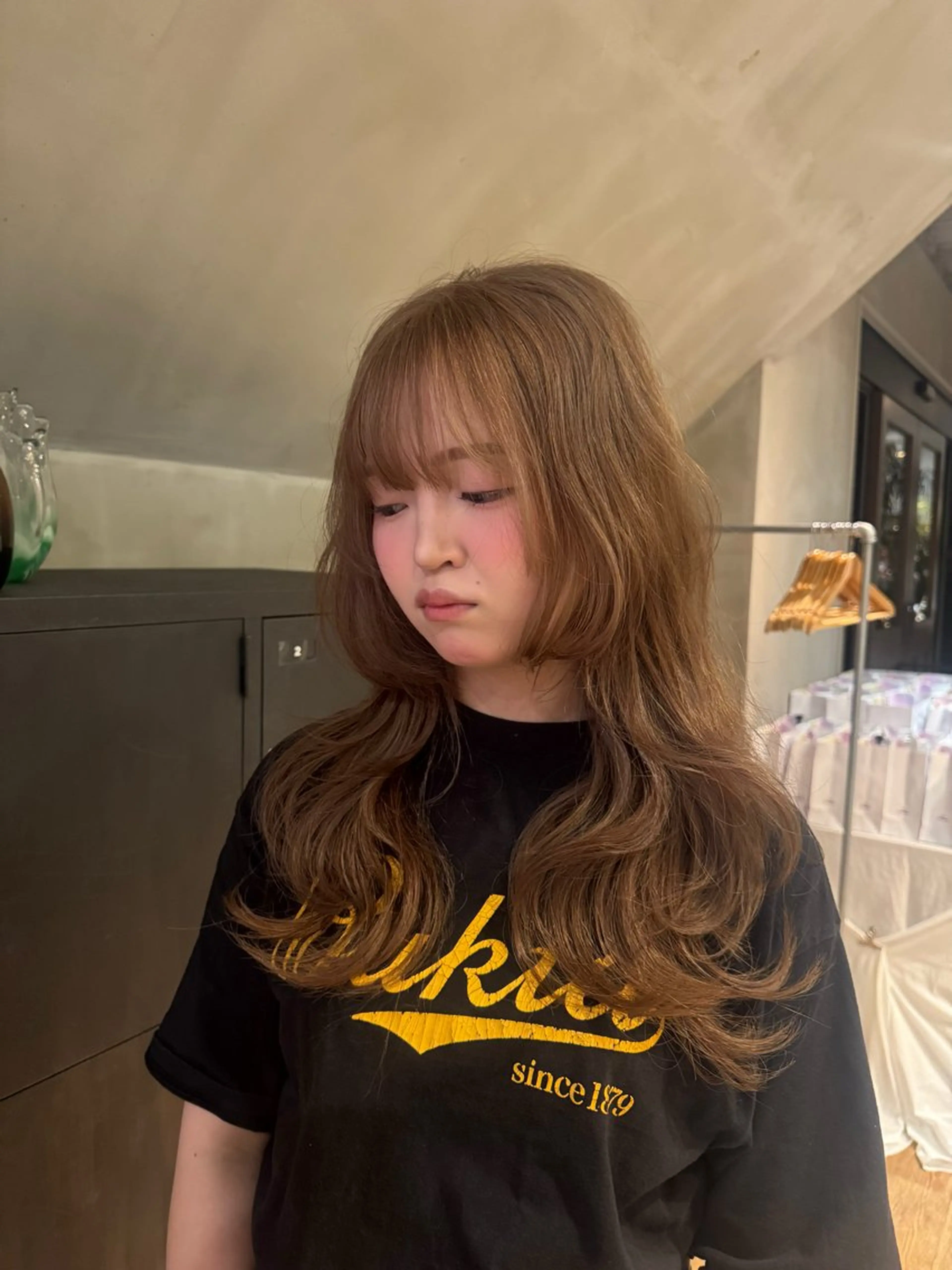 カラー Hina/ハイライト 、パーマモデル募集中のヘアスタイル