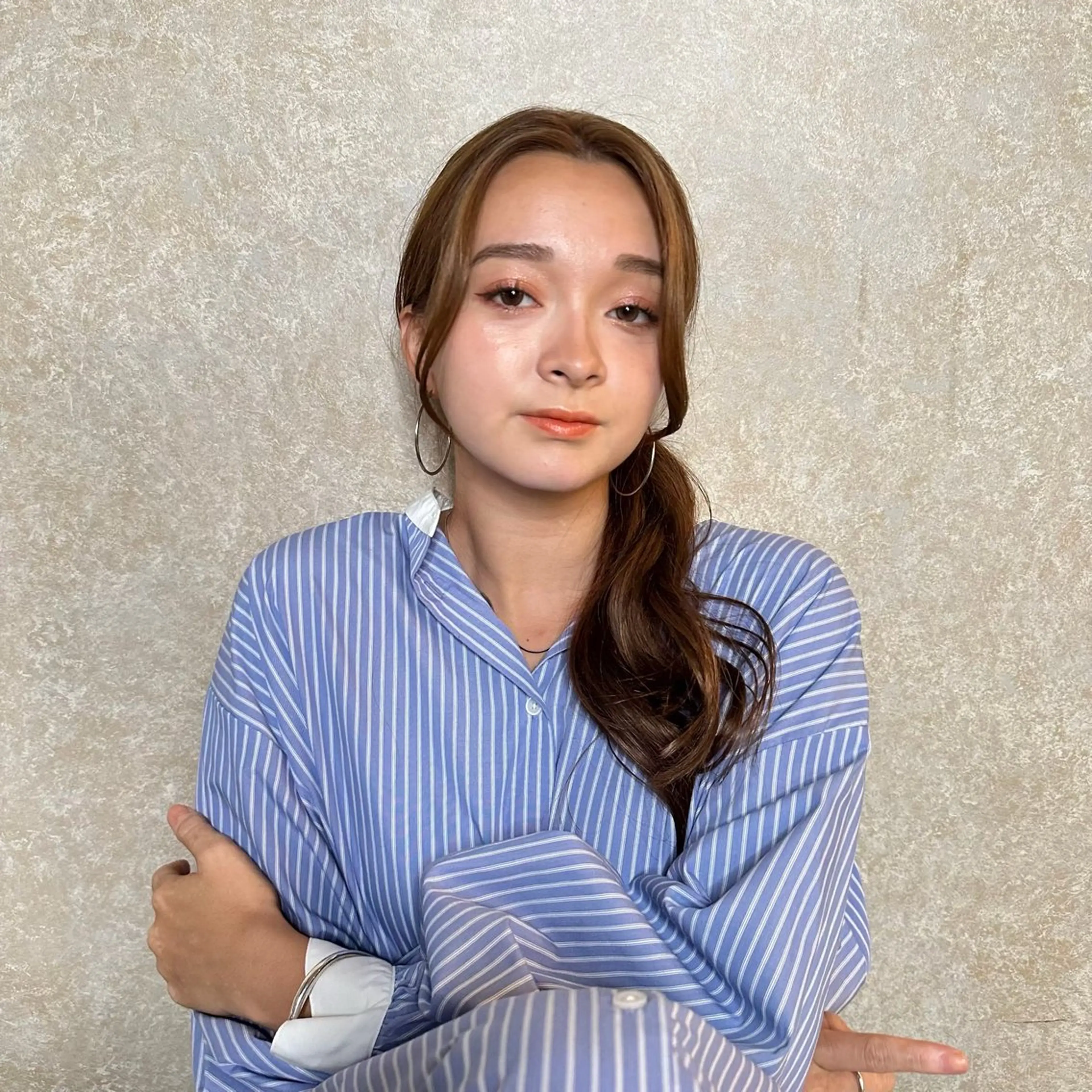 ロング ヘアアレンジ 野崎 桃実のヘアスタイル