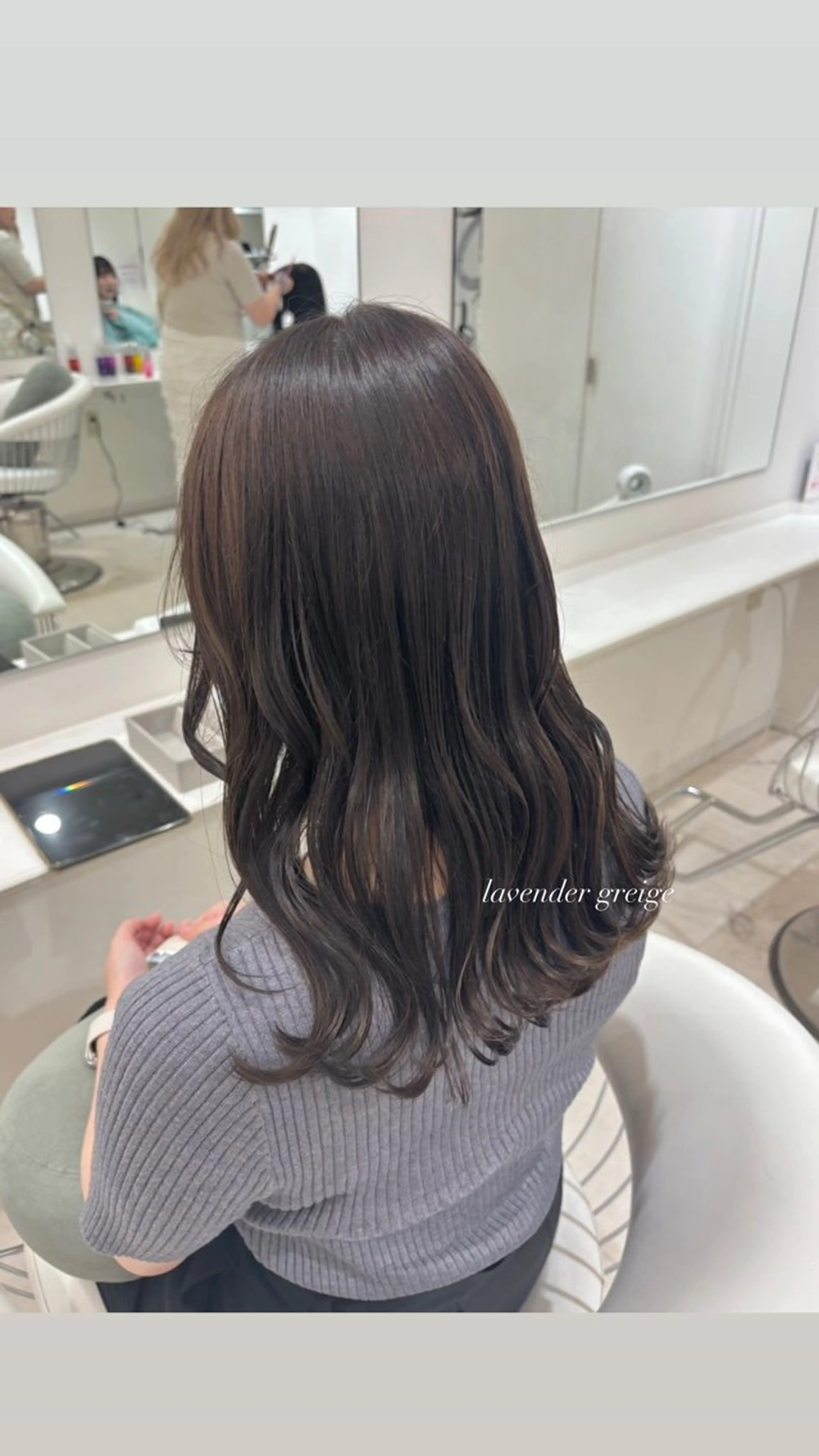 ロング ヘアカラー ParveMix 宮﨑 梨里のヘアスタイル