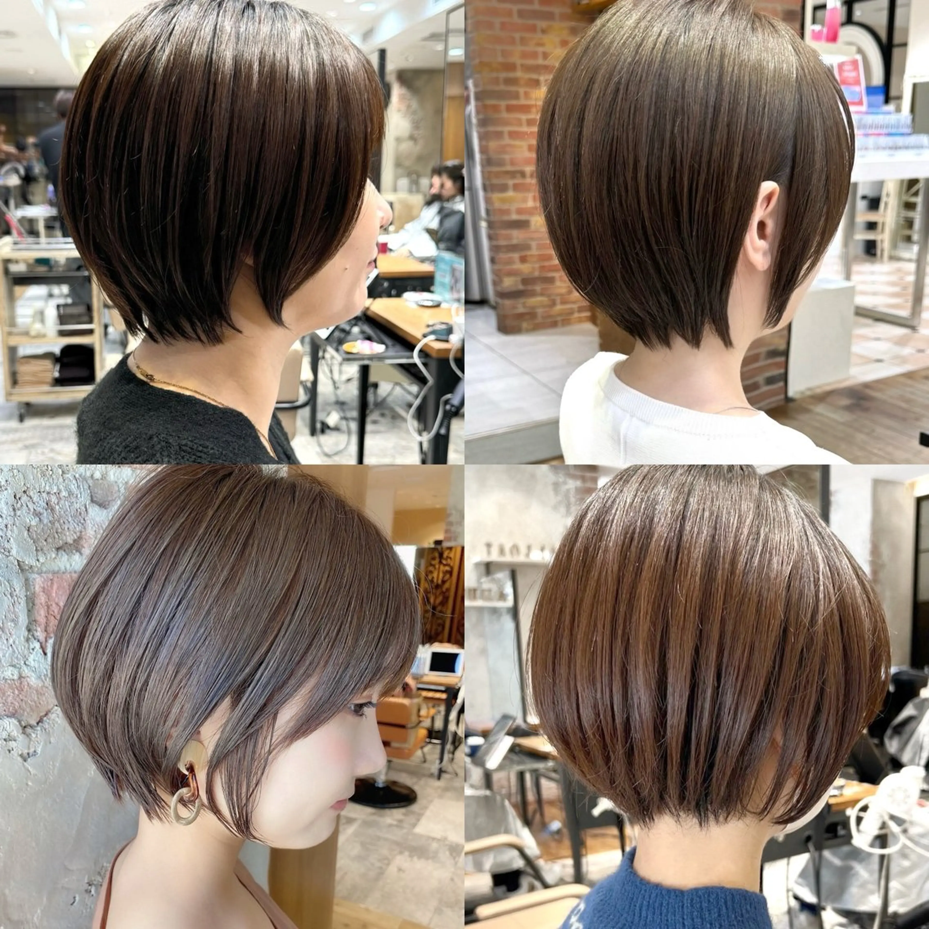 ショート カラー カット ヘアカラー トリートメント 💍新宿ショート 💍岩田莉奈のヘアスタイル