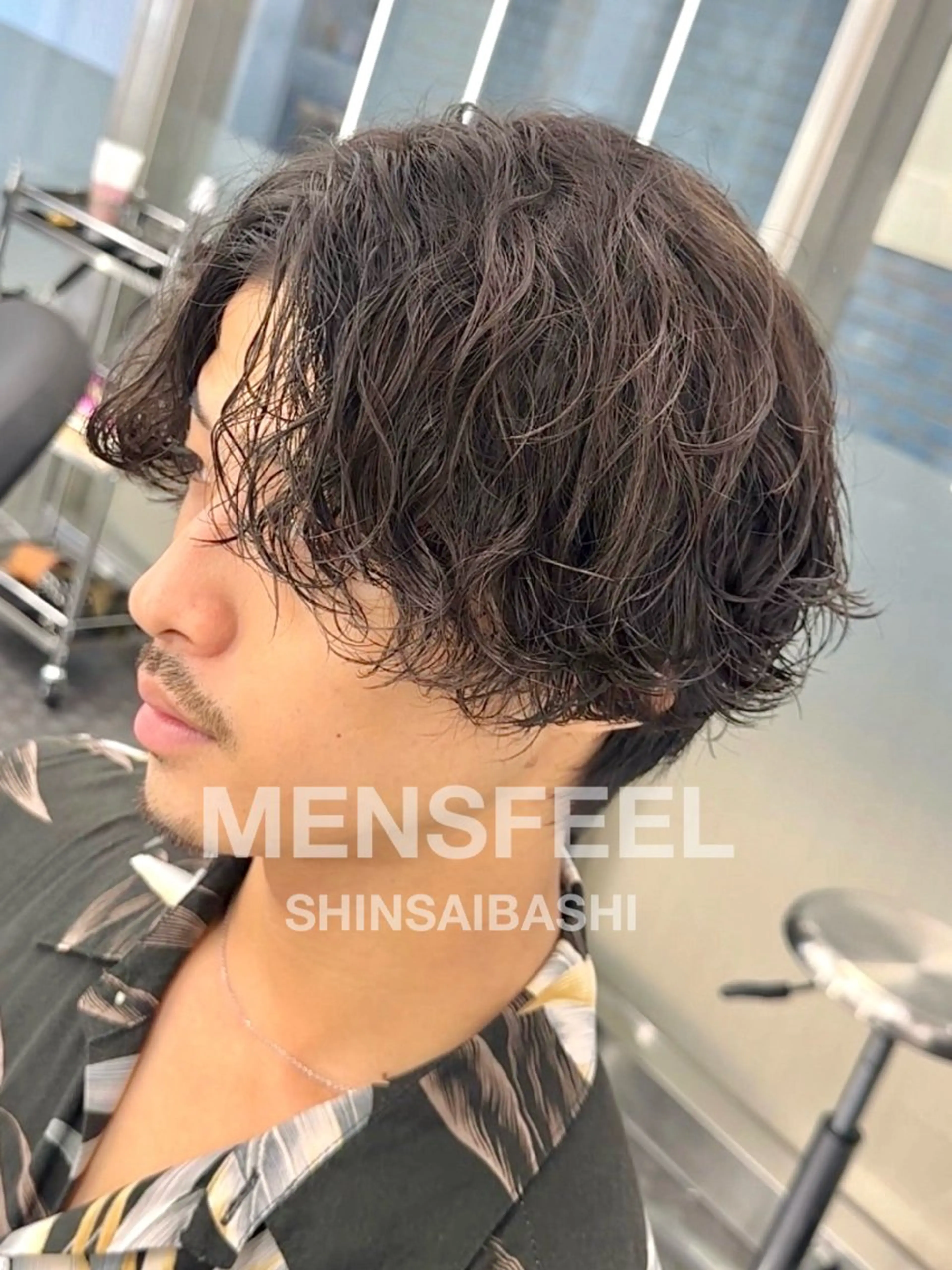 ミディアム MENS FEEL所属・メンズパーマが上手い 💇RYO❤️‍🔥のヘアスタイル