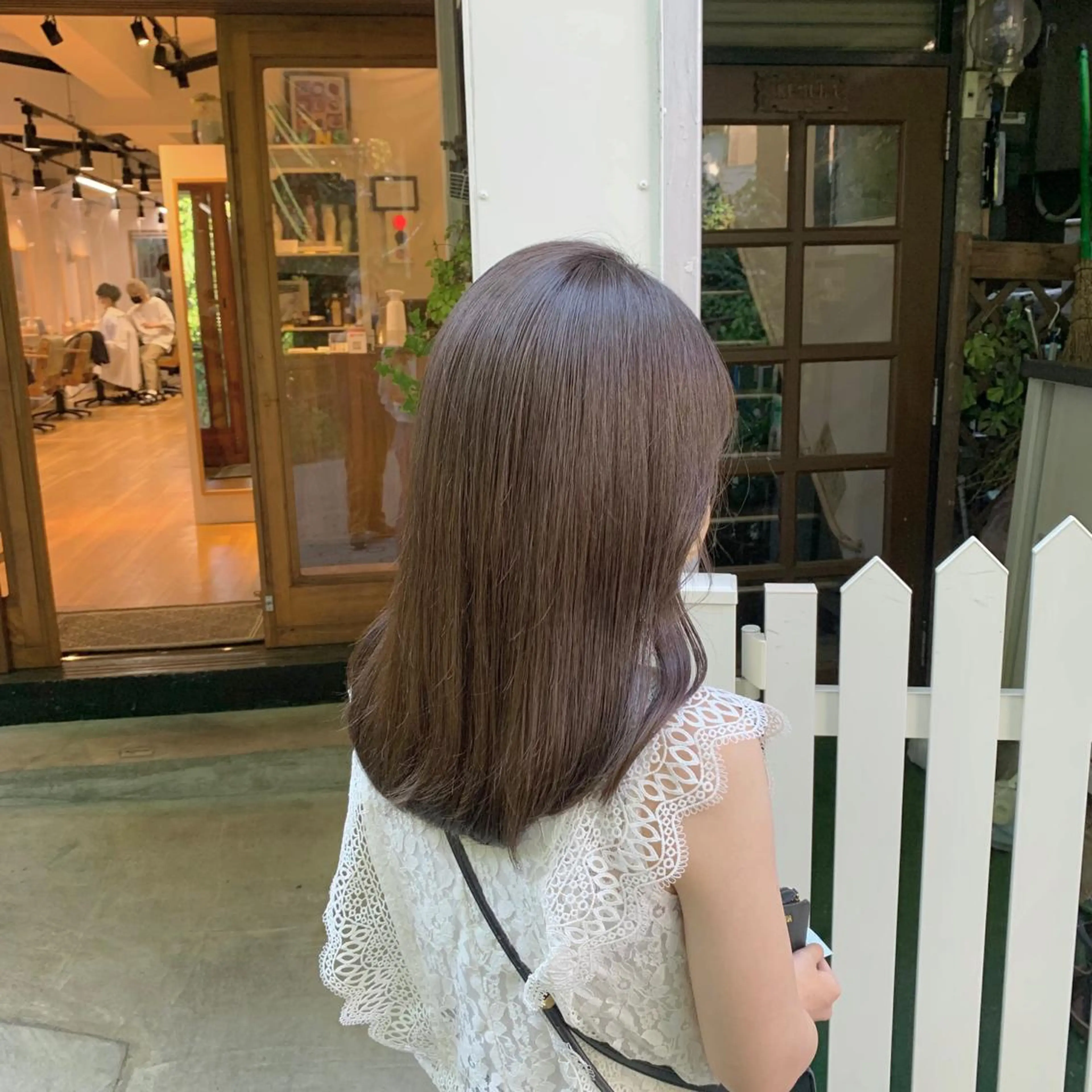 セミロング カット ヘアカラー トリートメント little 小濱彰太のヘアスタイル